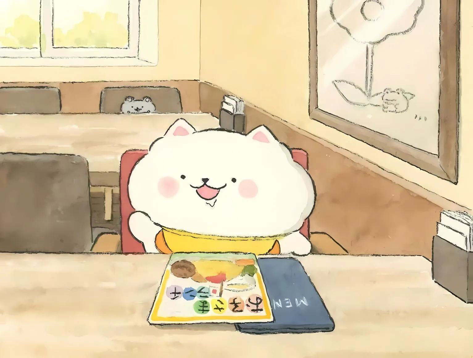 卡通 可爱 小猫 壁纸预览