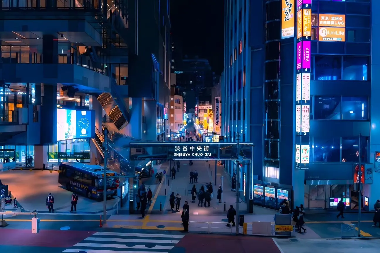 动漫 霓虹灯 氛围 城市夜景 壁纸预览