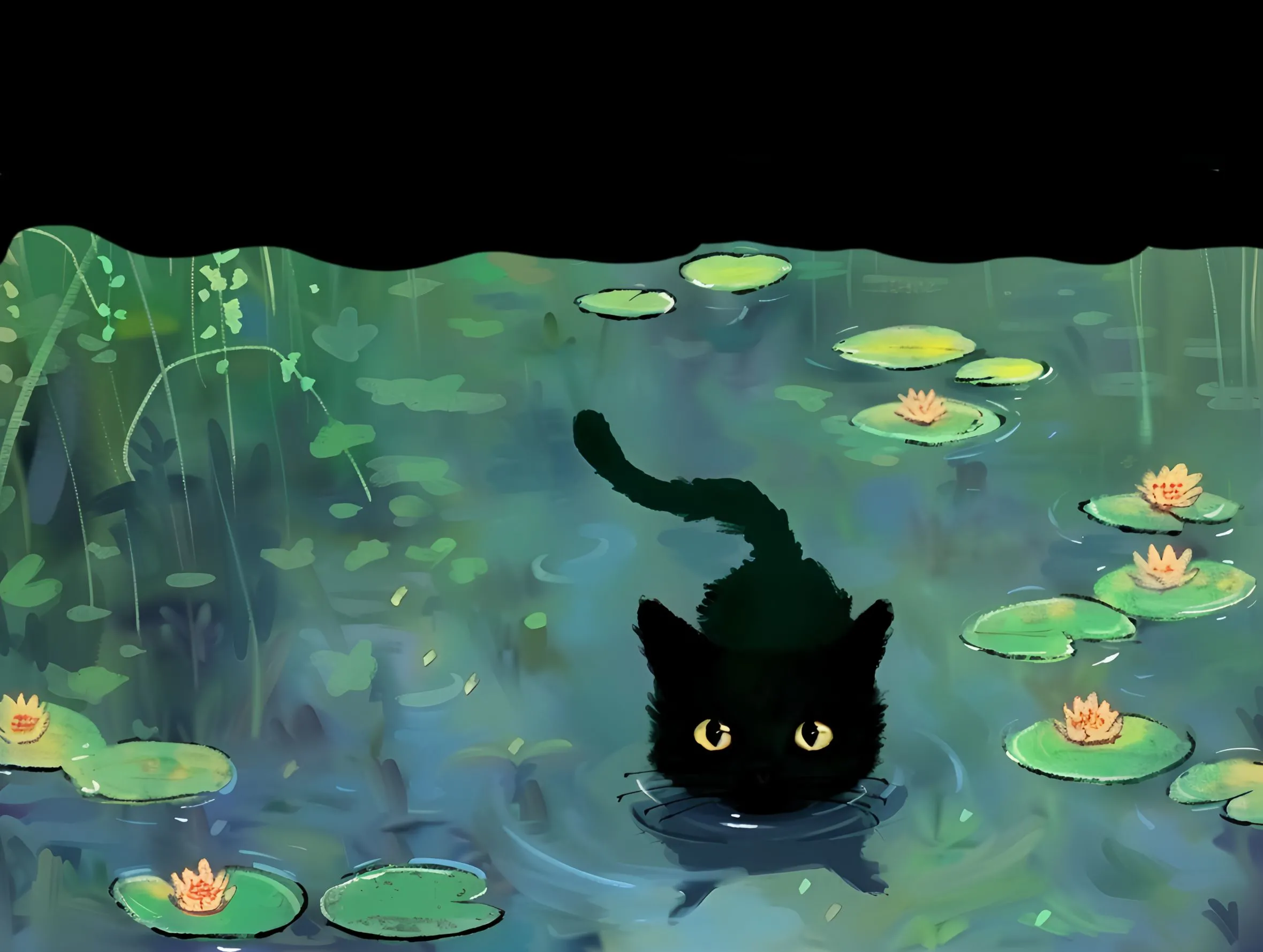 卡通 可爱 小猫 壁纸预览