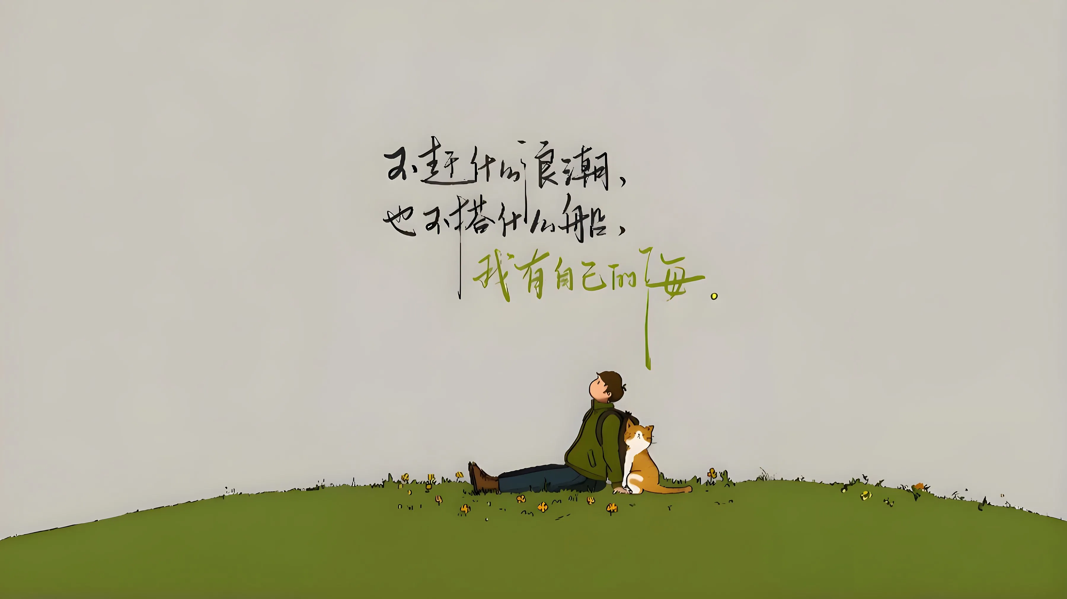 插画 艺术性 文字 励志 壁纸预览