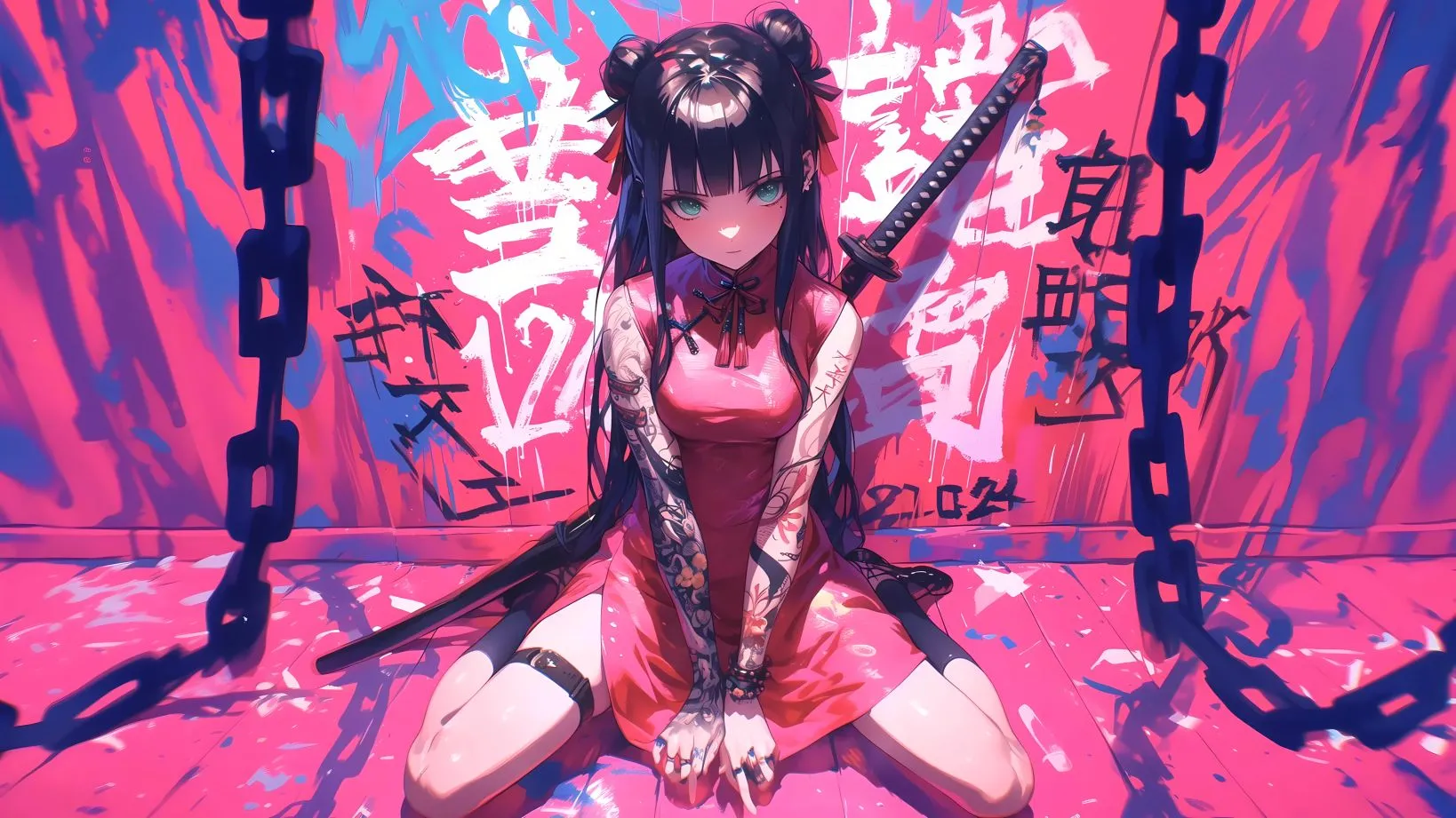 动漫 女剑士 动漫少女 壁纸预览
