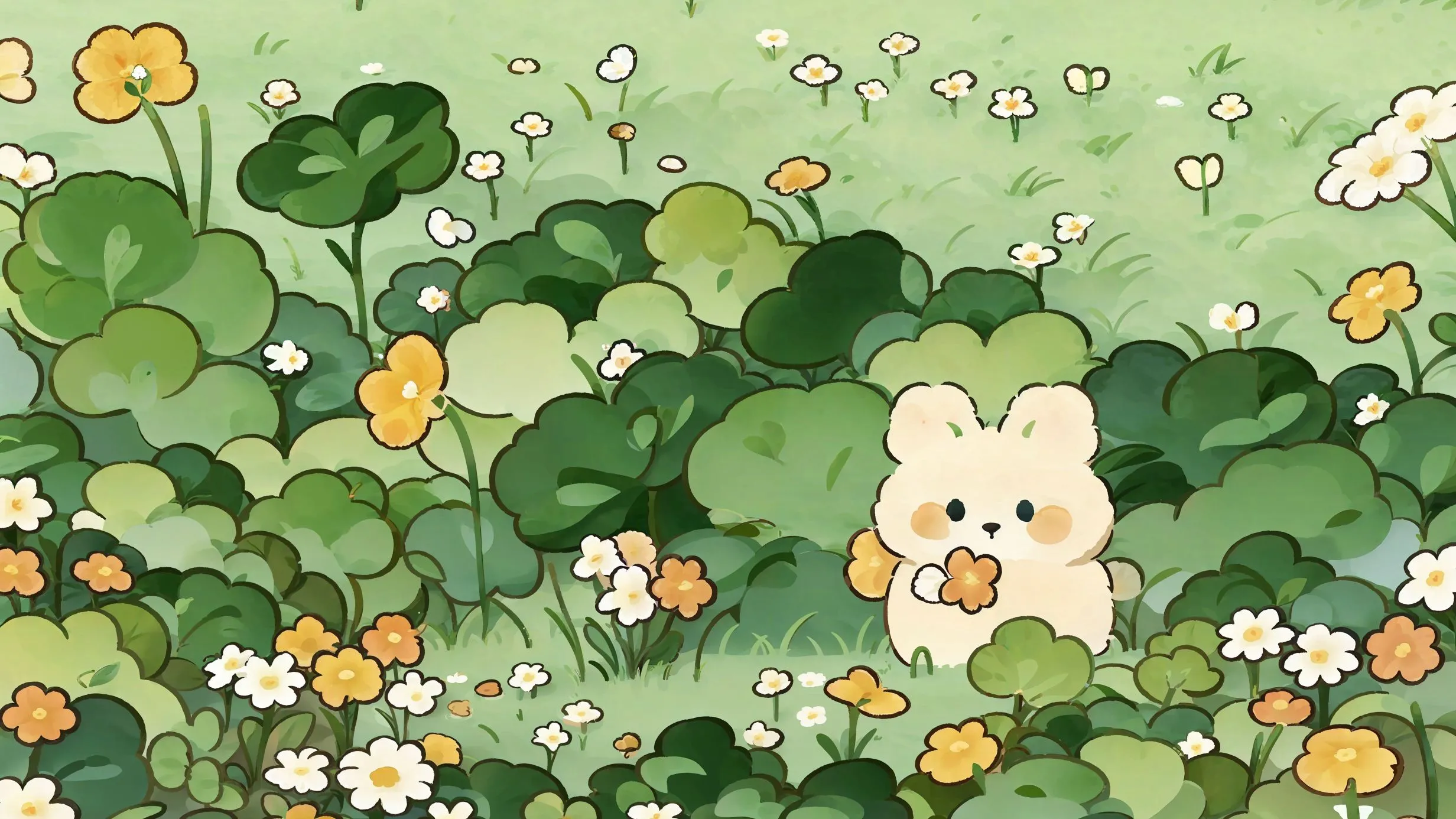 卡通 可爱 小兔 壁纸预览