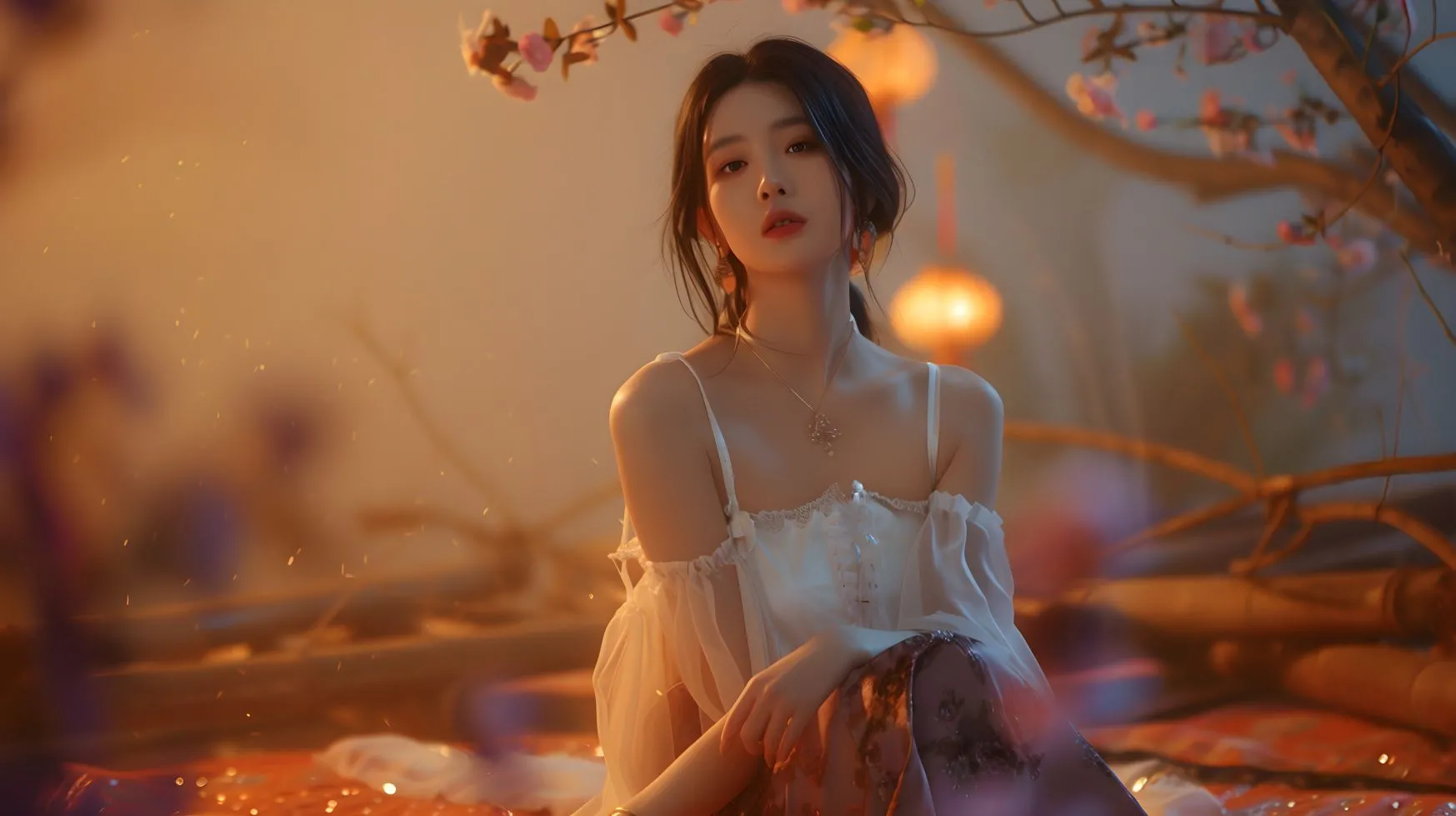 美女 清冷美女 氛围感 秋天 壁纸预览