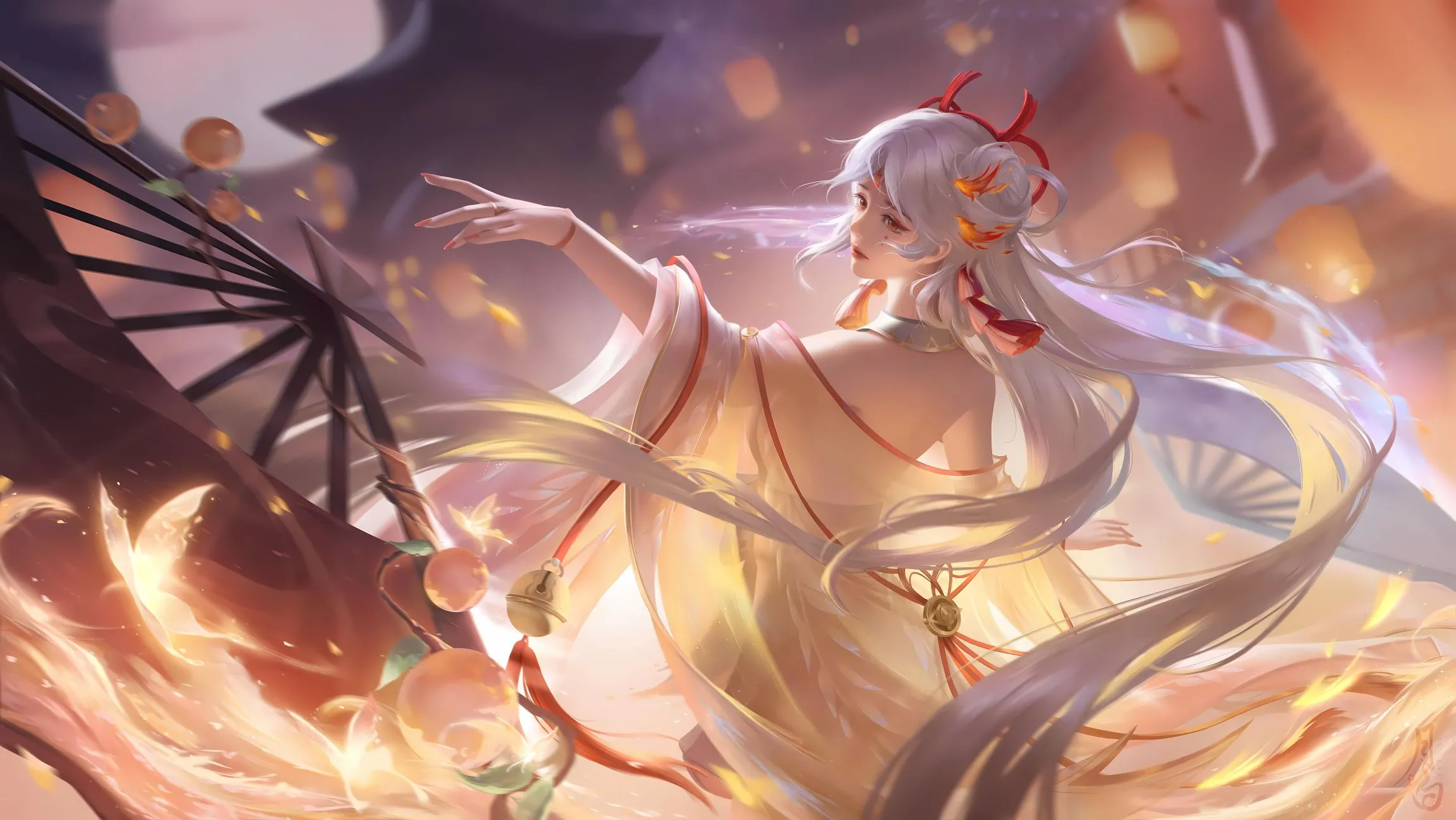 古风少女 治愈 白发 动漫 壁纸预览