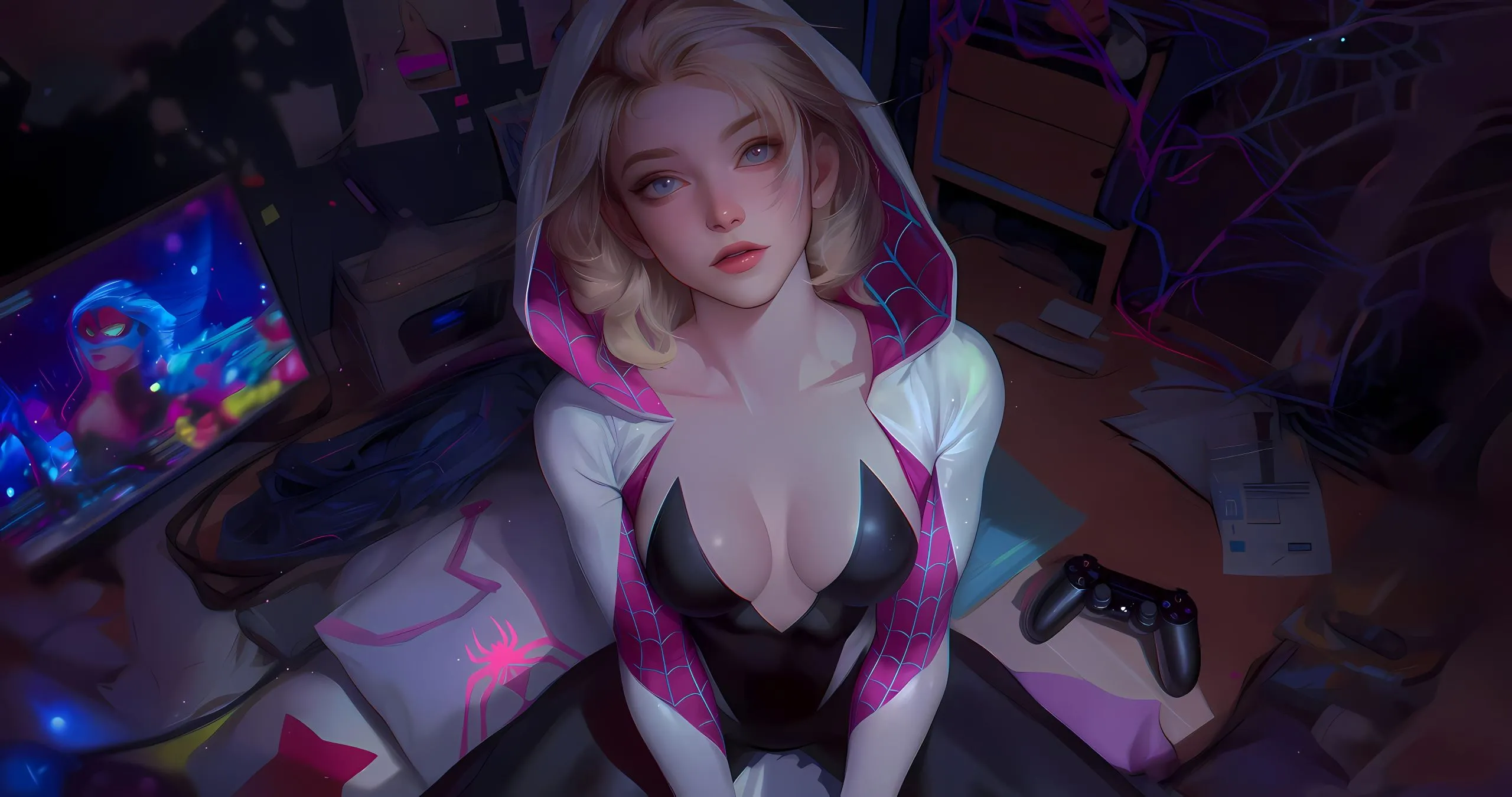 诱惑 甜酷 金发美女 动漫 壁纸预览