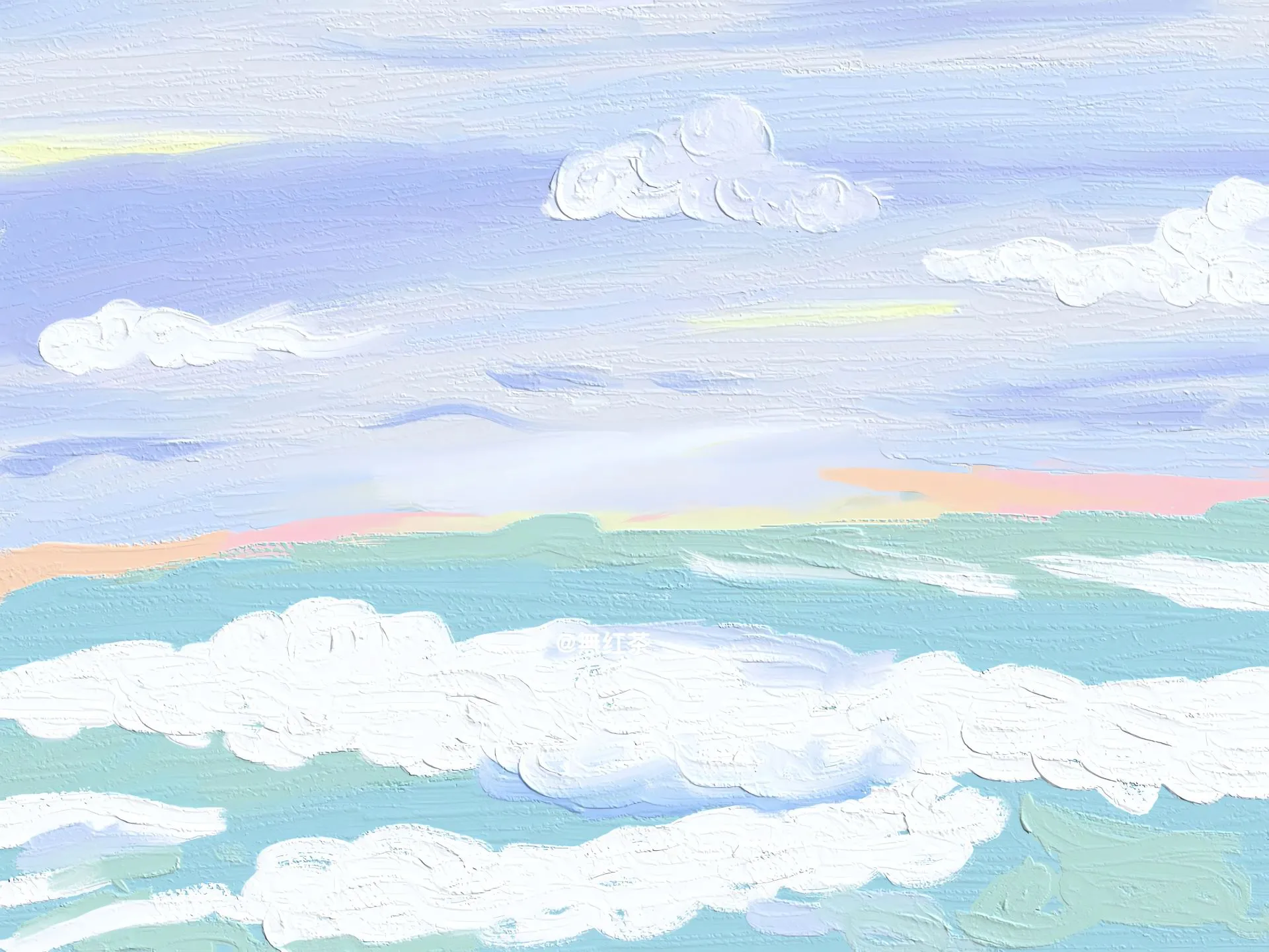 风景 手绘 油画风 壁纸预览