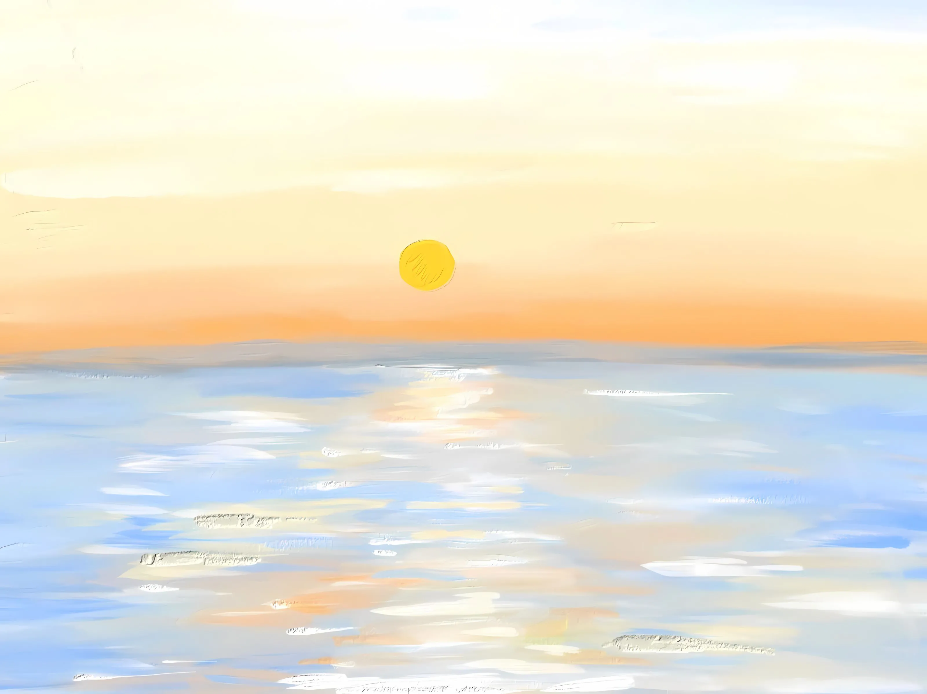 插画 油画风 风景 春日 壁纸预览