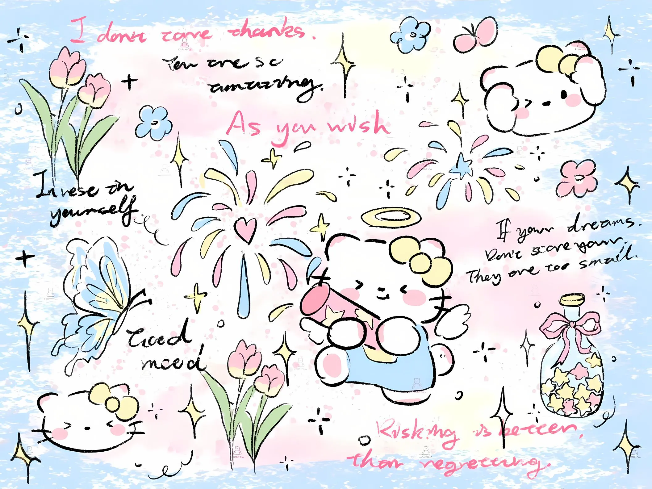 卡通 可爱 helloKitty 壁纸预览