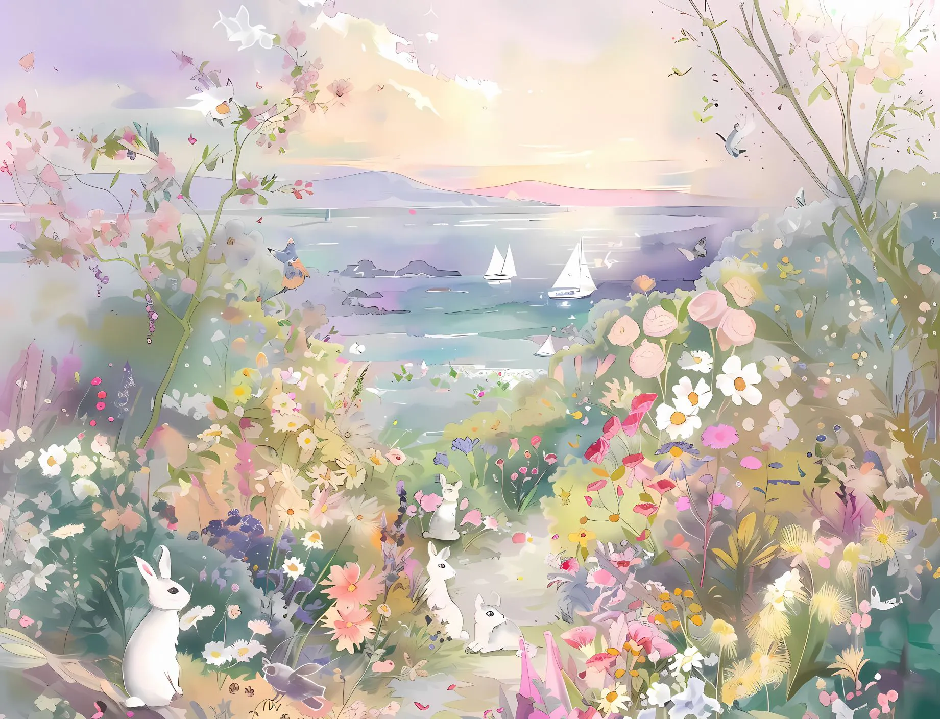 风景 氛围感 油画 手绘 壁纸预览