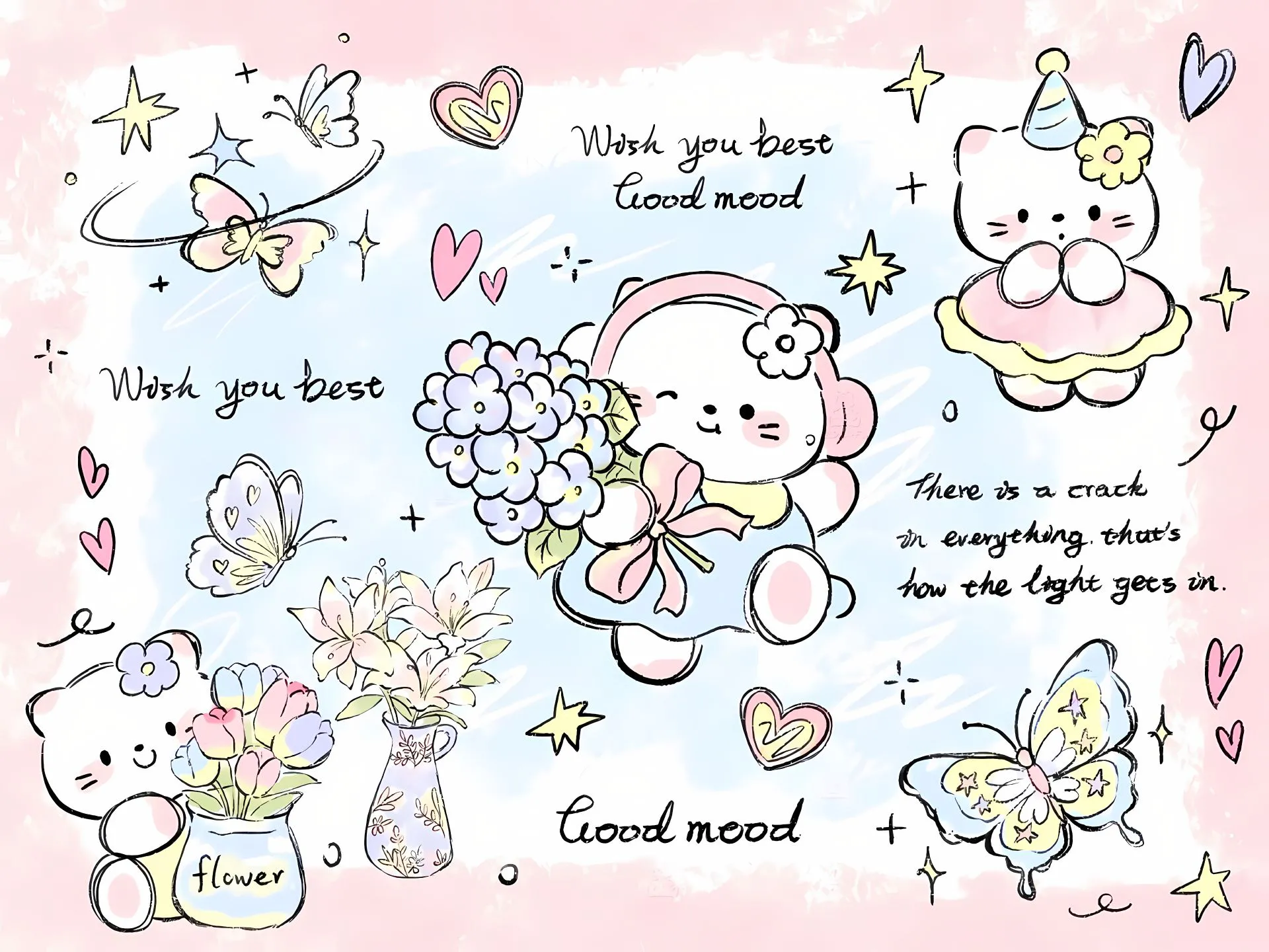 卡通 可爱 helloKitty 壁纸预览