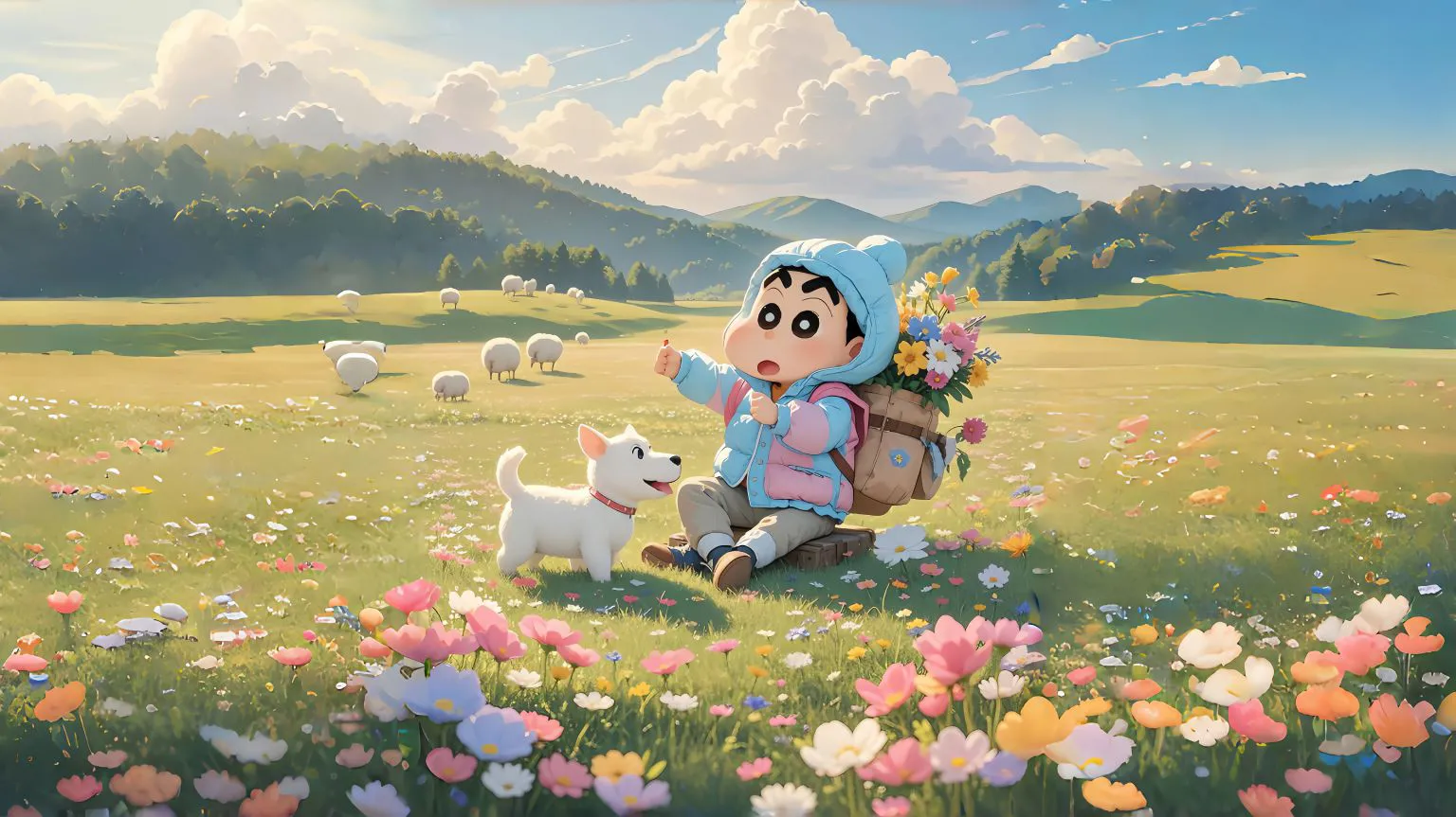 卡通 可爱 蜡笔小新 治愈 壁纸预览