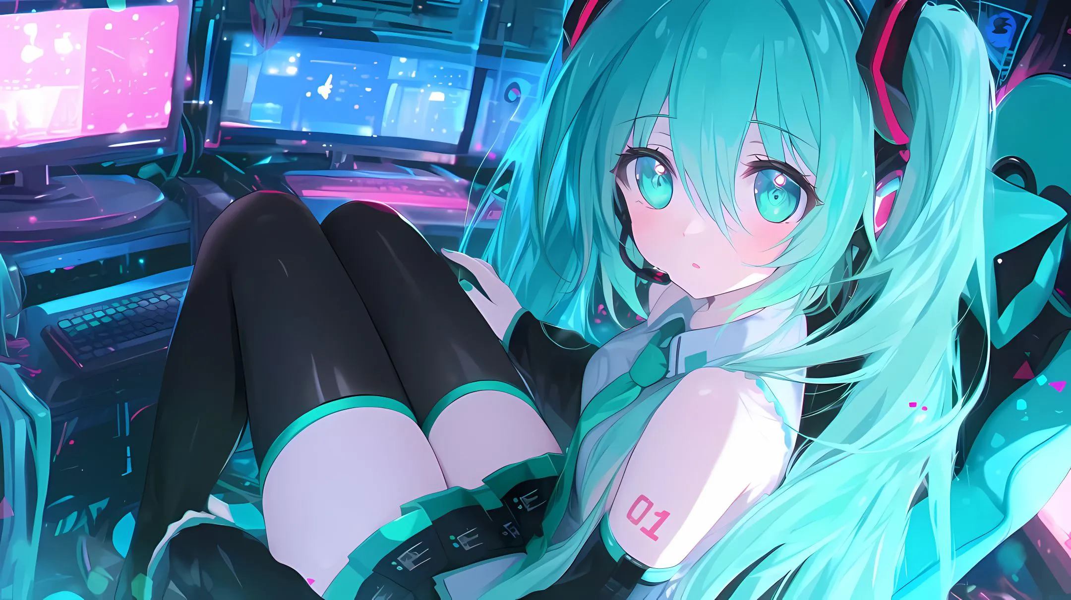 动漫 可爱 二次元 清纯美女 初音未来 壁纸预览