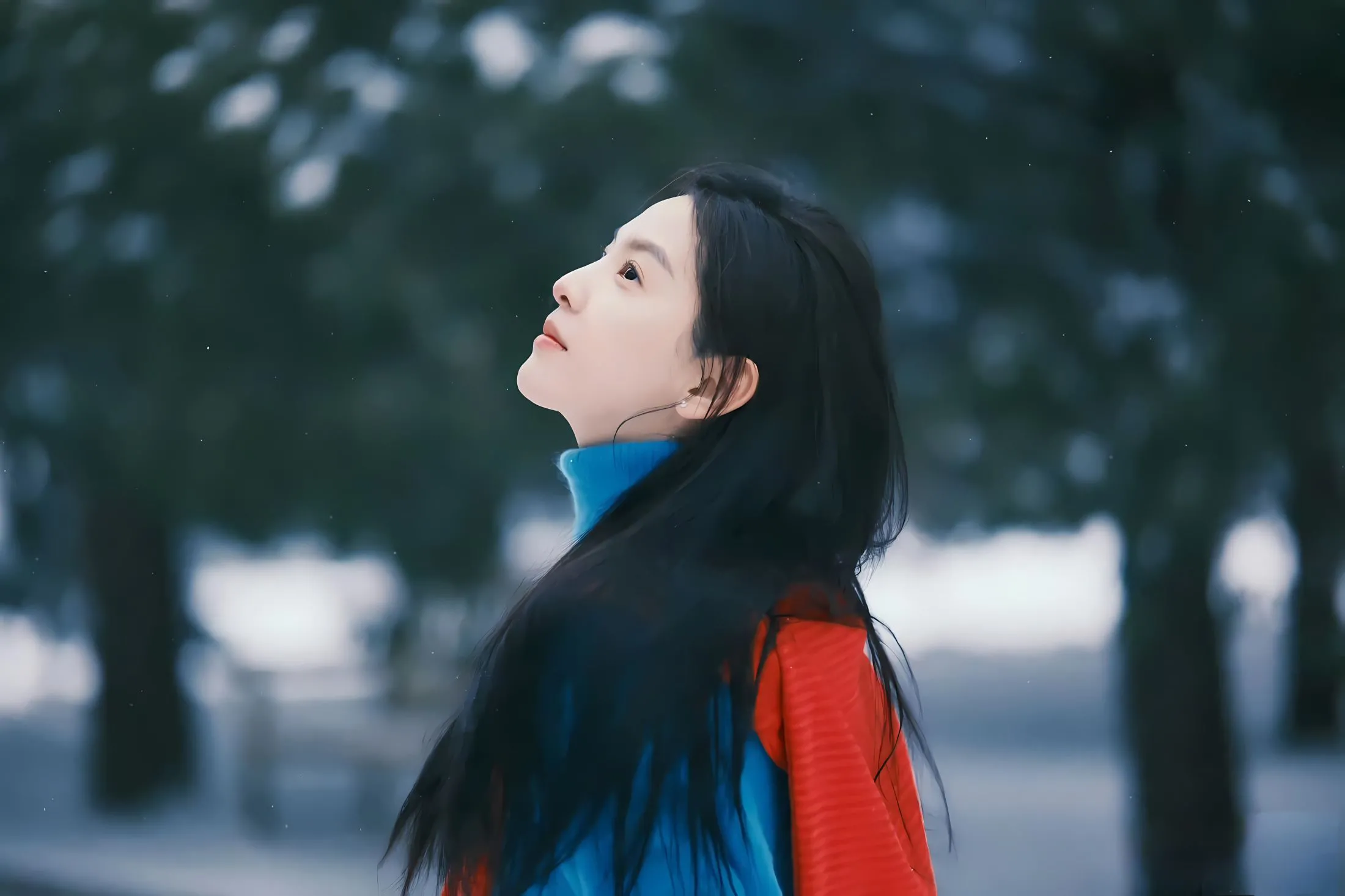 明星 女明星 氛围感 章若楠 壁纸预览