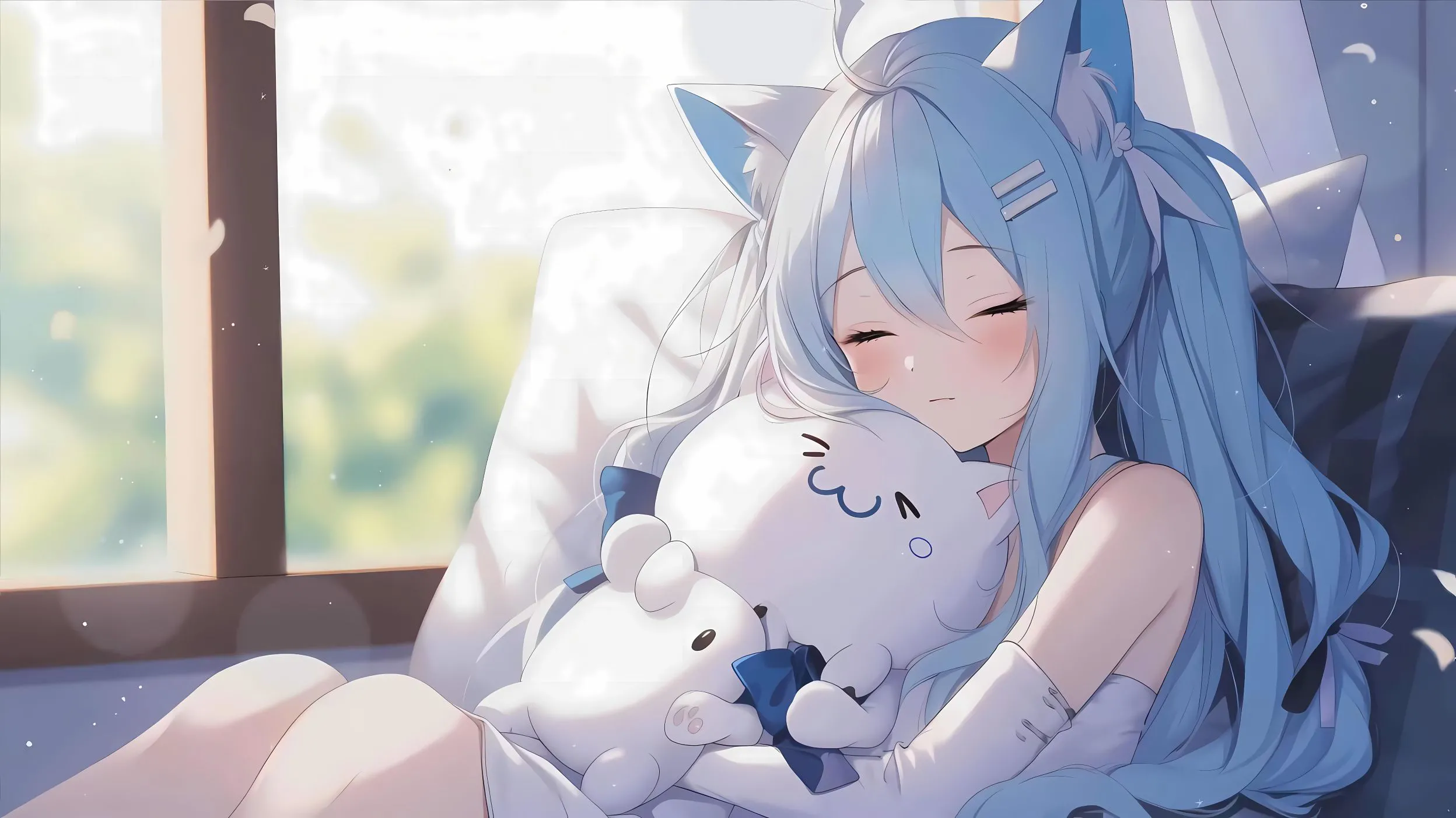 动漫 二次元 猫耳少女 壁纸预览