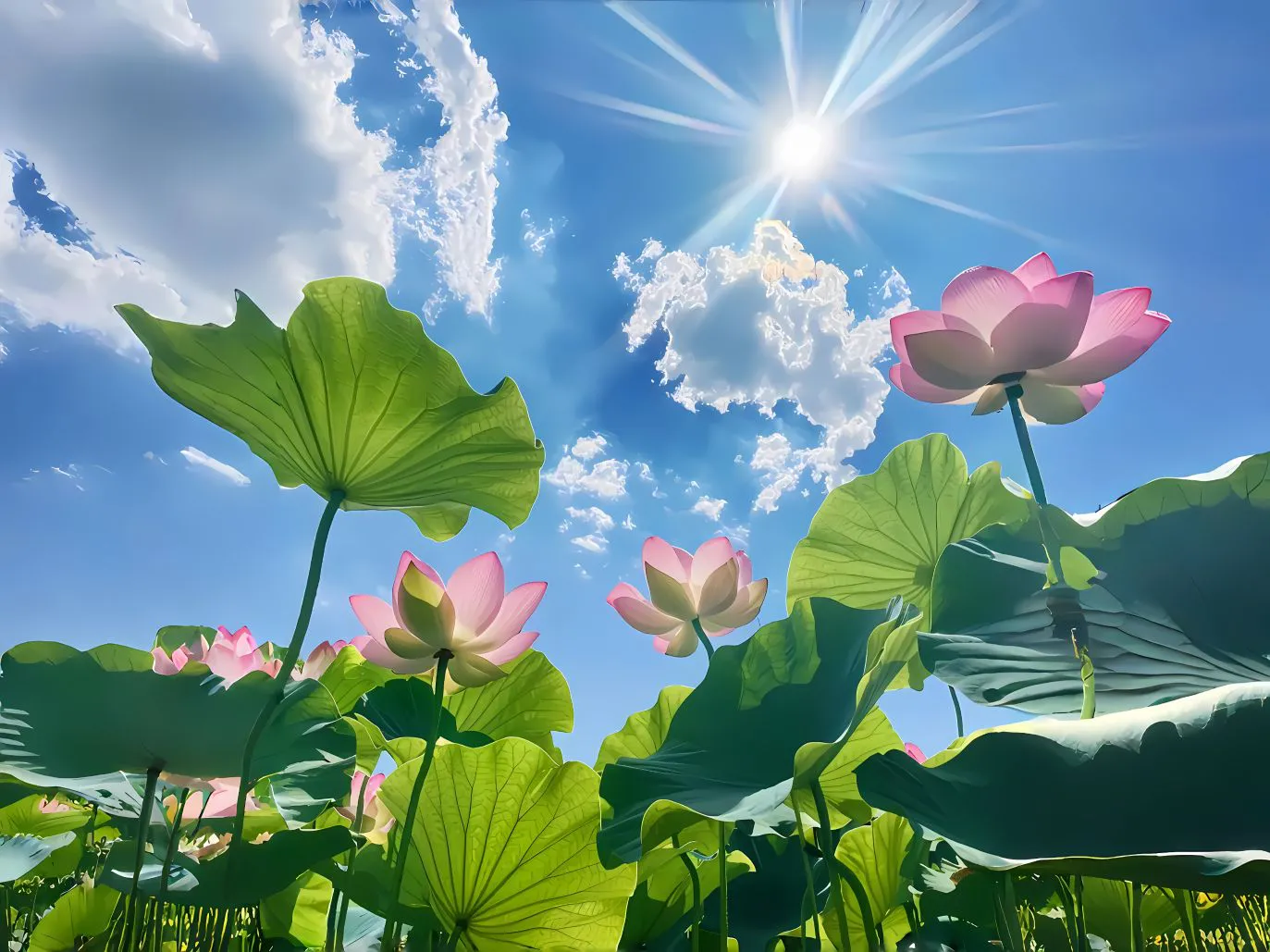 风景 绝美 夏日 荷花 清凉 壁纸预览