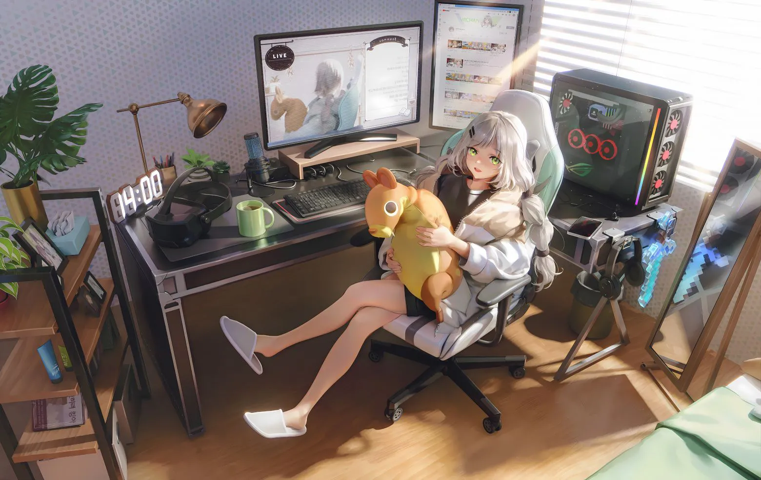 动漫 二次元 艺术性 元气少女 壁纸预览
