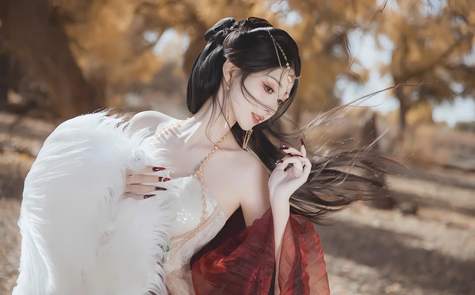 美女 高级感 写真 拽酷 古风美人 壁纸预览
