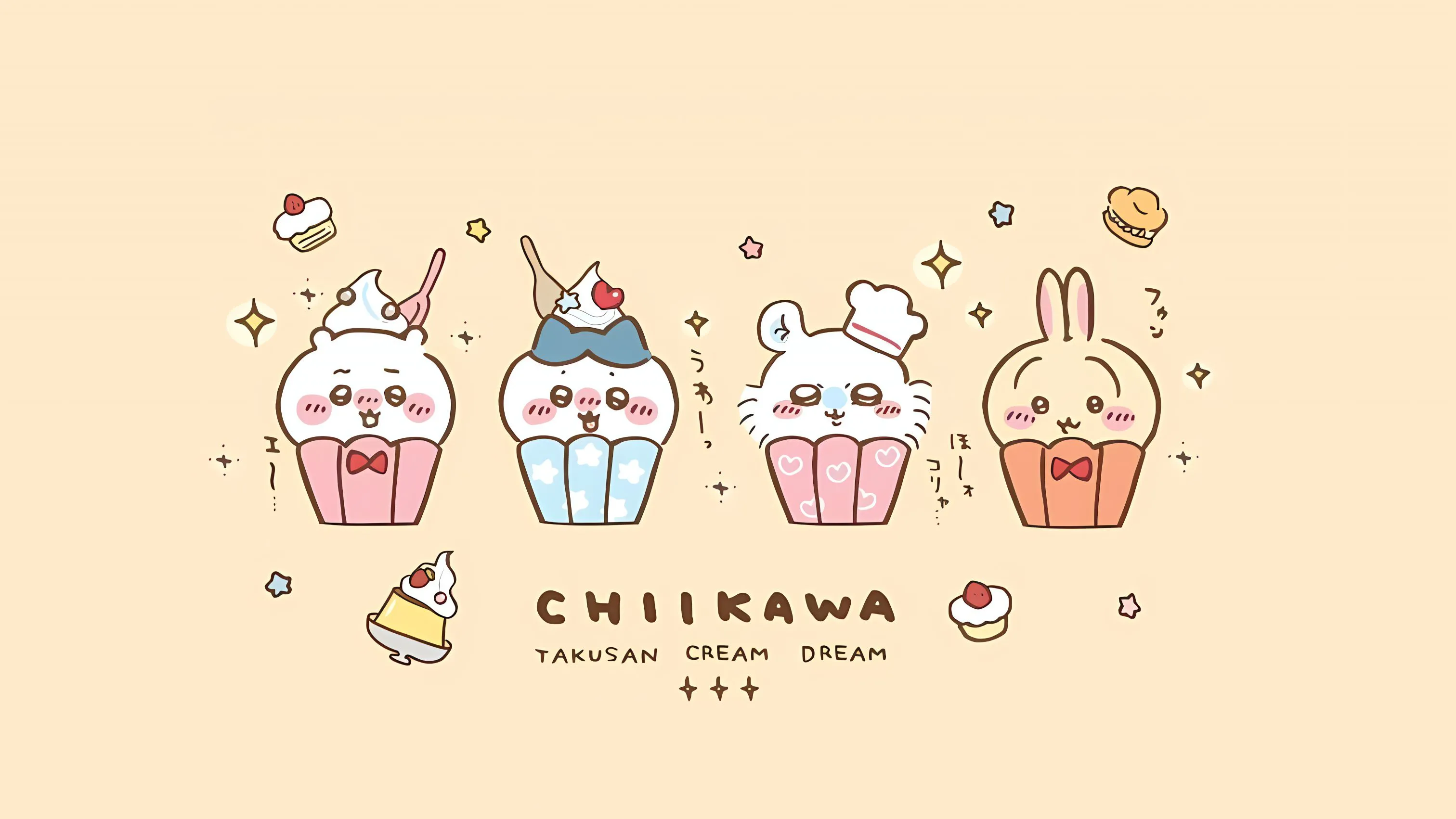 卡通 可爱 chiikawa 壁纸预览