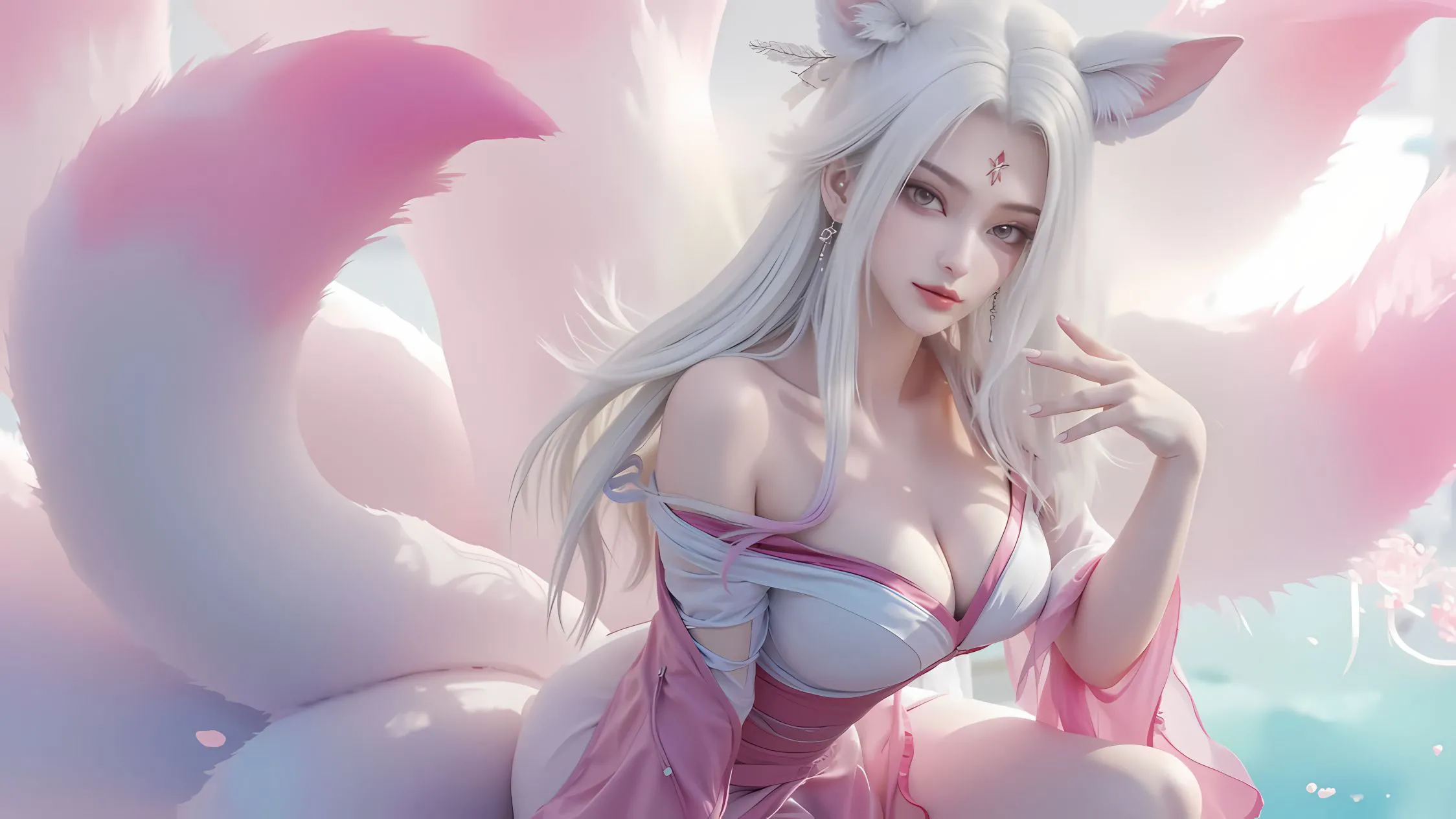 动漫 二次元 可爱 狐妖 壁纸预览