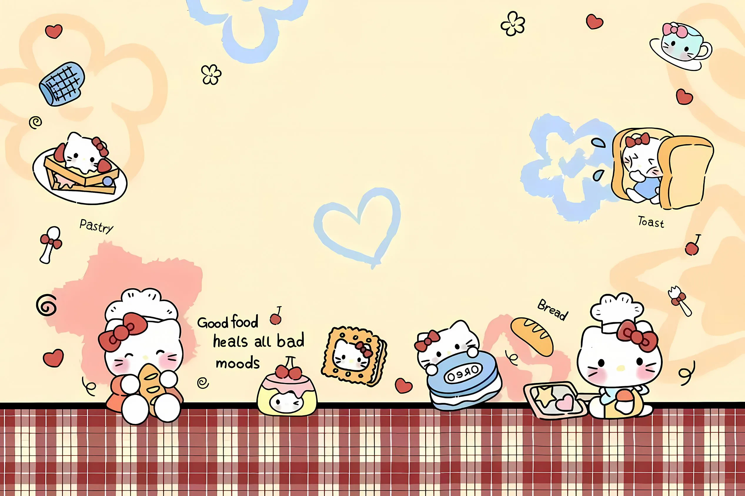 卡通 可爱 helloKitty 治愈 壁纸预览