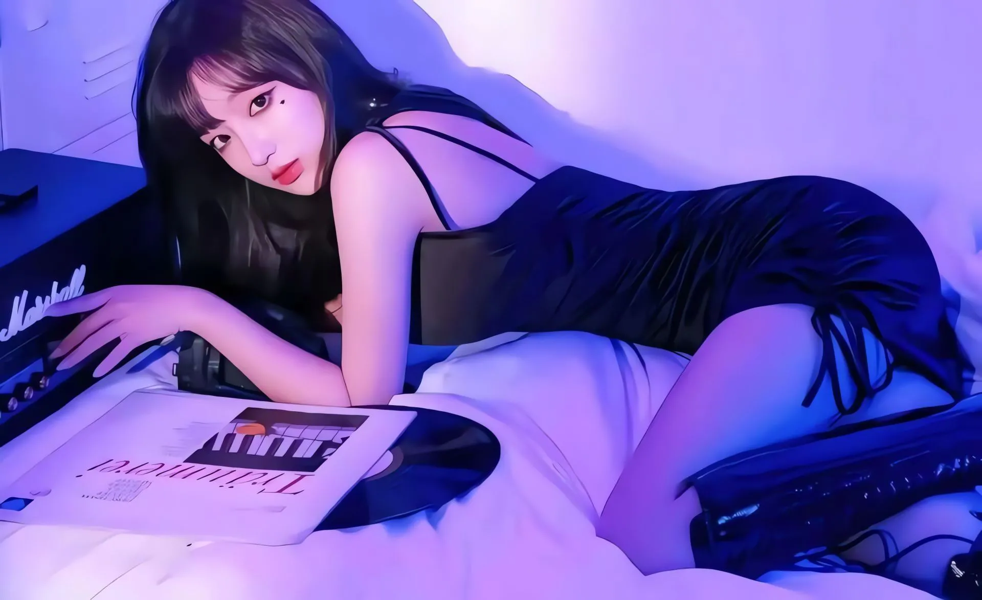 美女 高颜值 氛围感写真 氛围 性感 黑丝少女 壁纸预览