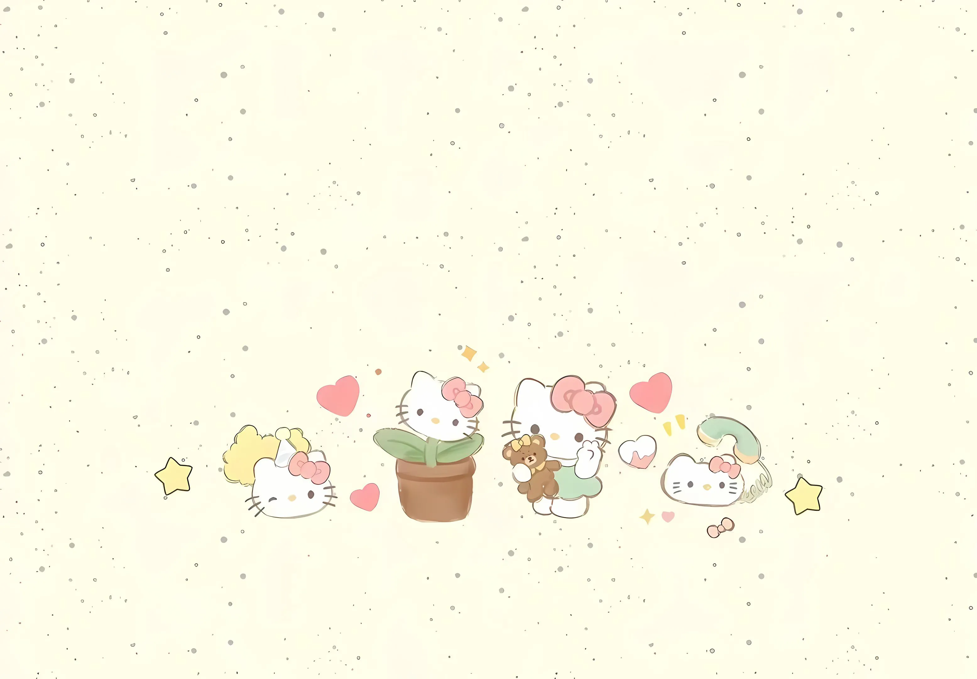 卡通 可爱 helloKitty 简约 少女心 壁纸预览