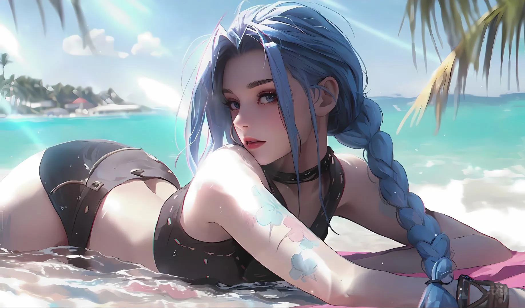 动漫 二次元 动漫少女 高颜值 金克丝 壁纸预览