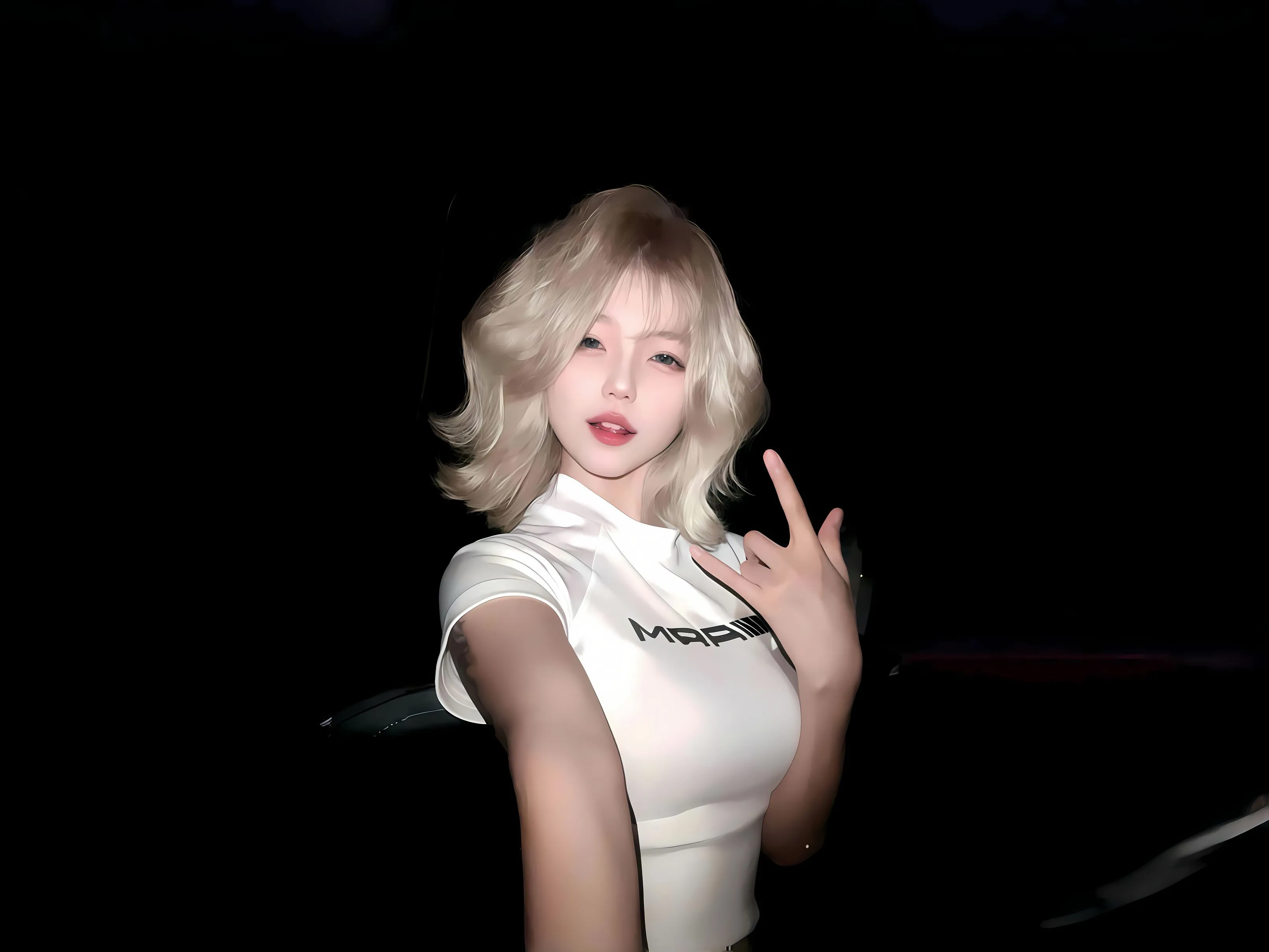 美女 夜晚 氛围 炫酷 壁纸预览