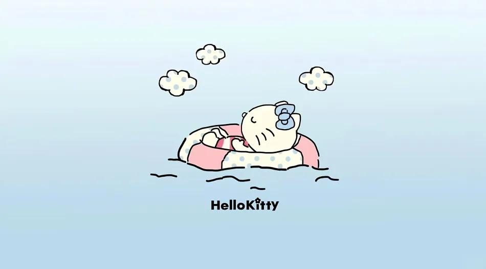 可爱(分类),卡通,helloKitty,三丽鸥,蓝色系 壁纸预览