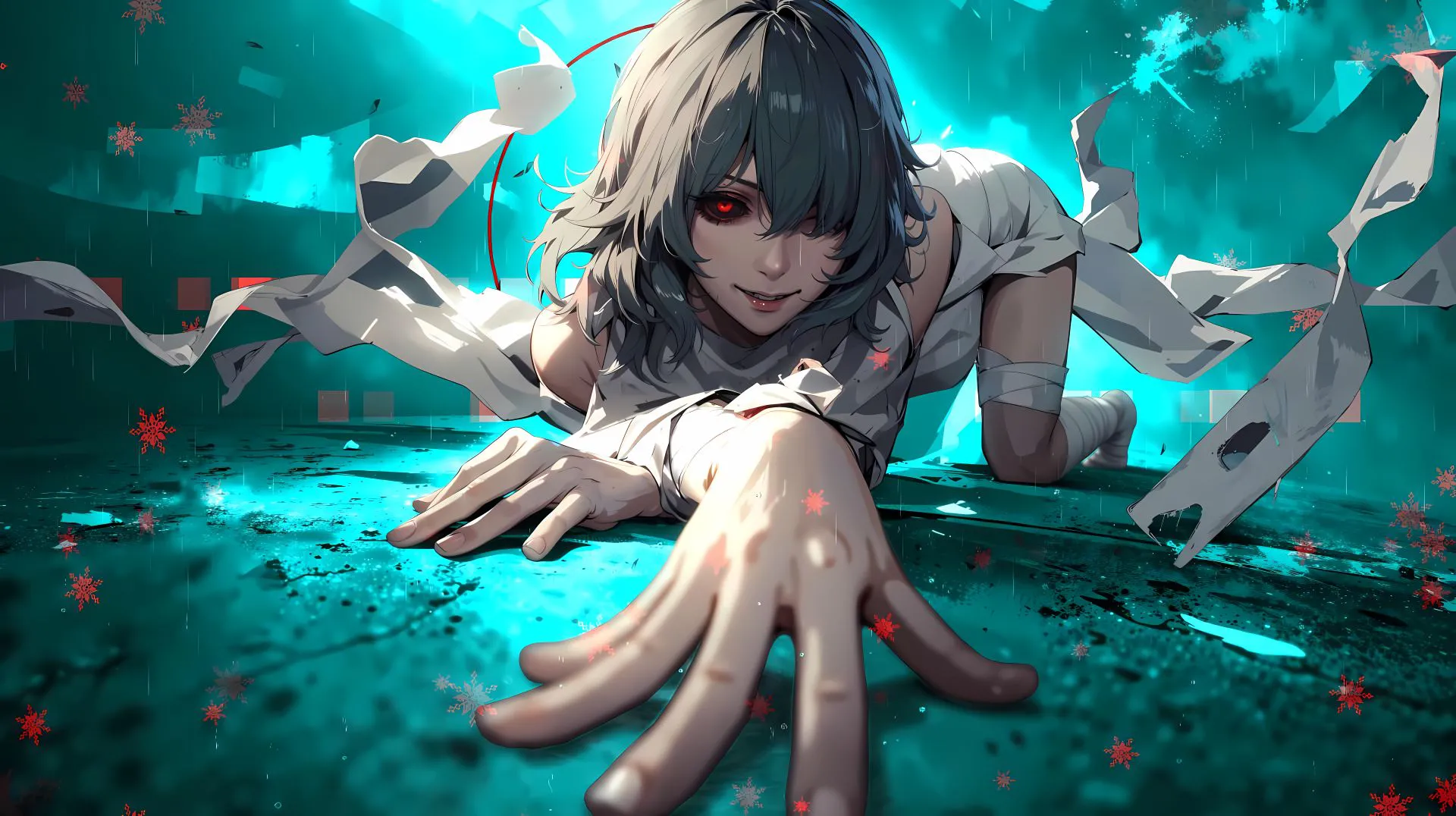 动漫 少女 绑带 二次元 危险少女 壁纸预览