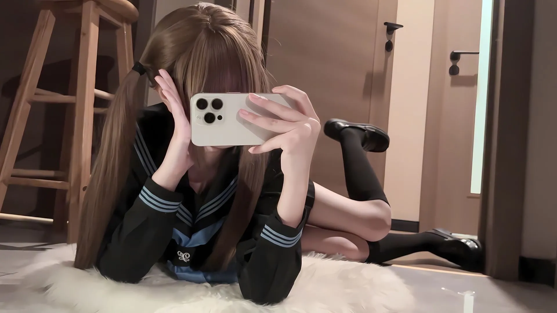 美女 写真 氛围感 真人 少女自拍 壁纸预览