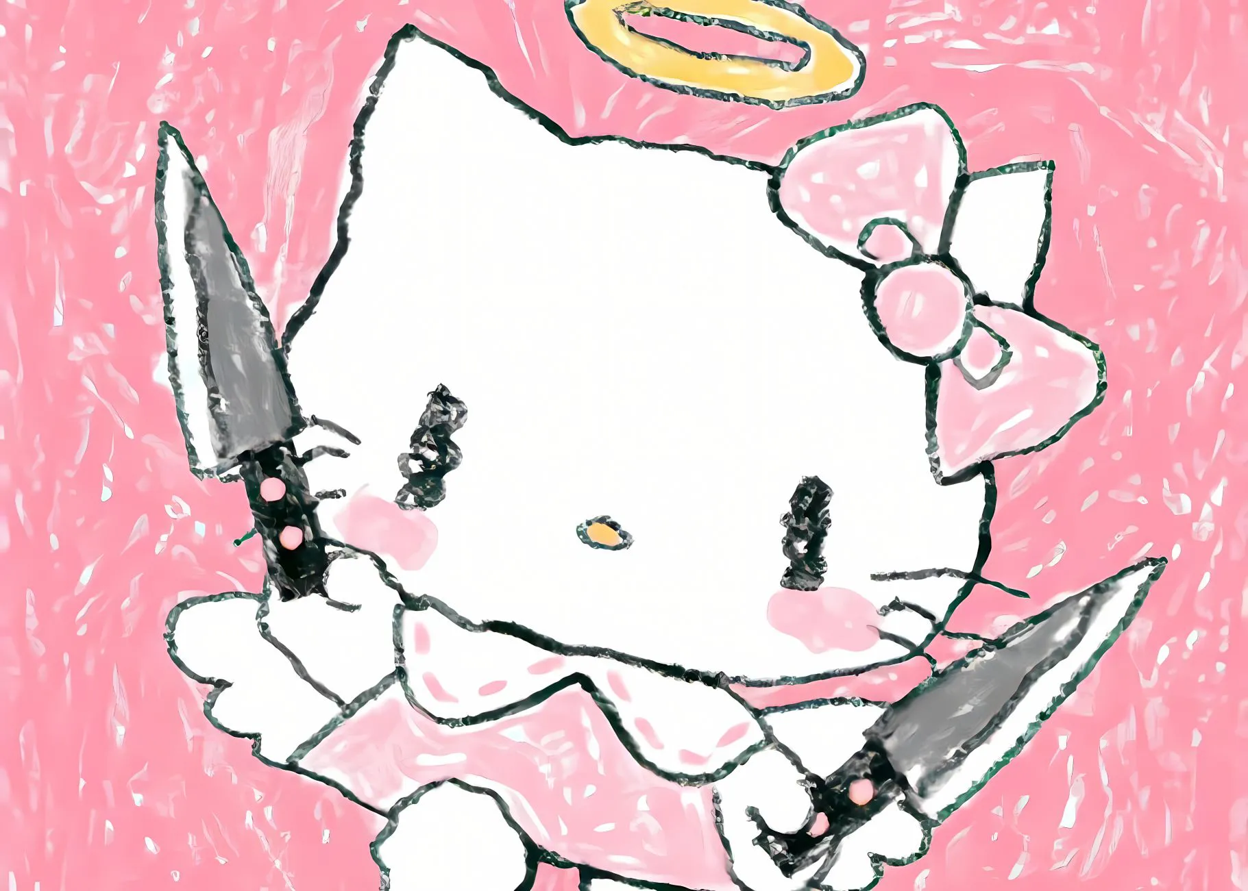 卡通 可爱 helloKitty 手绘 少女心 壁纸预览