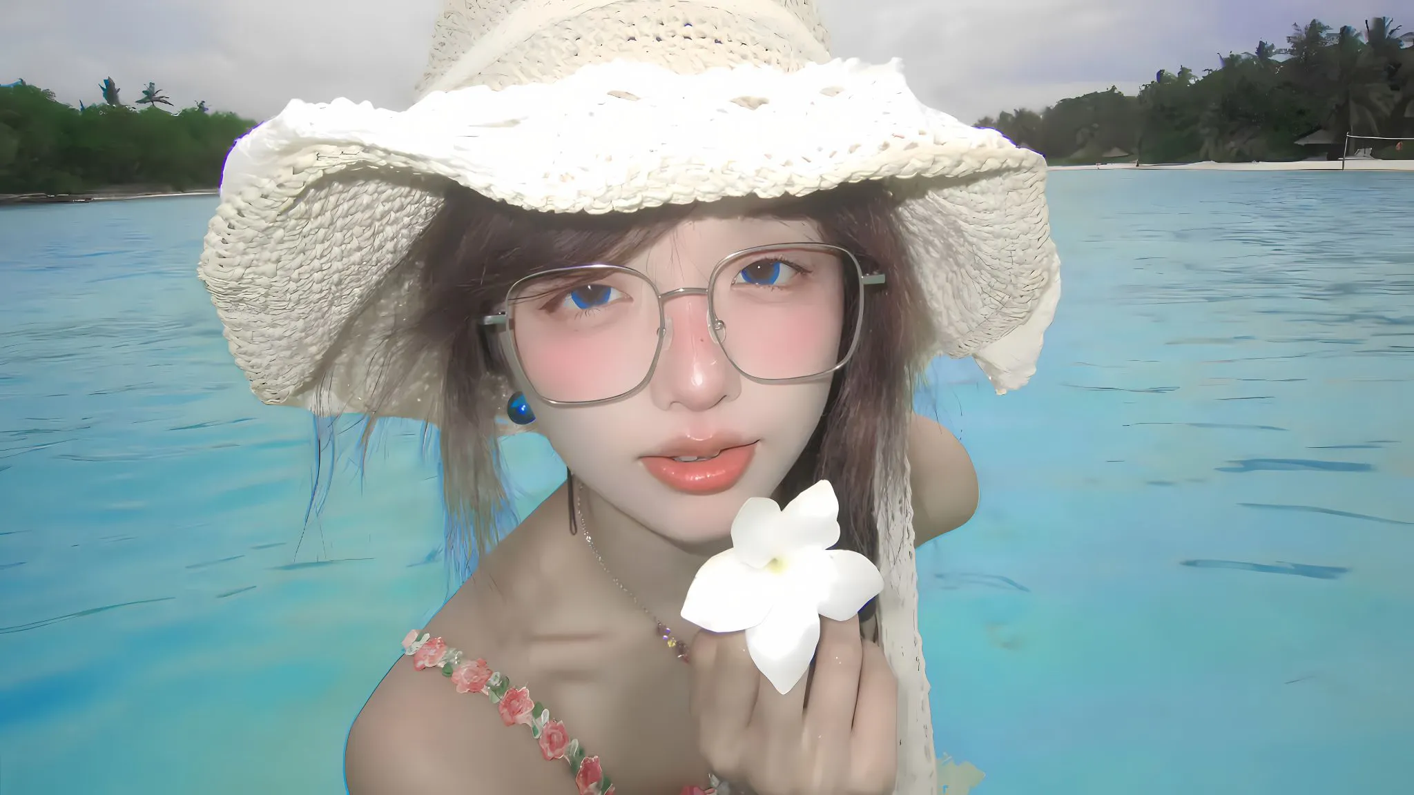 美女 写真 氛围感 美人 帽子女孩 壁纸预览