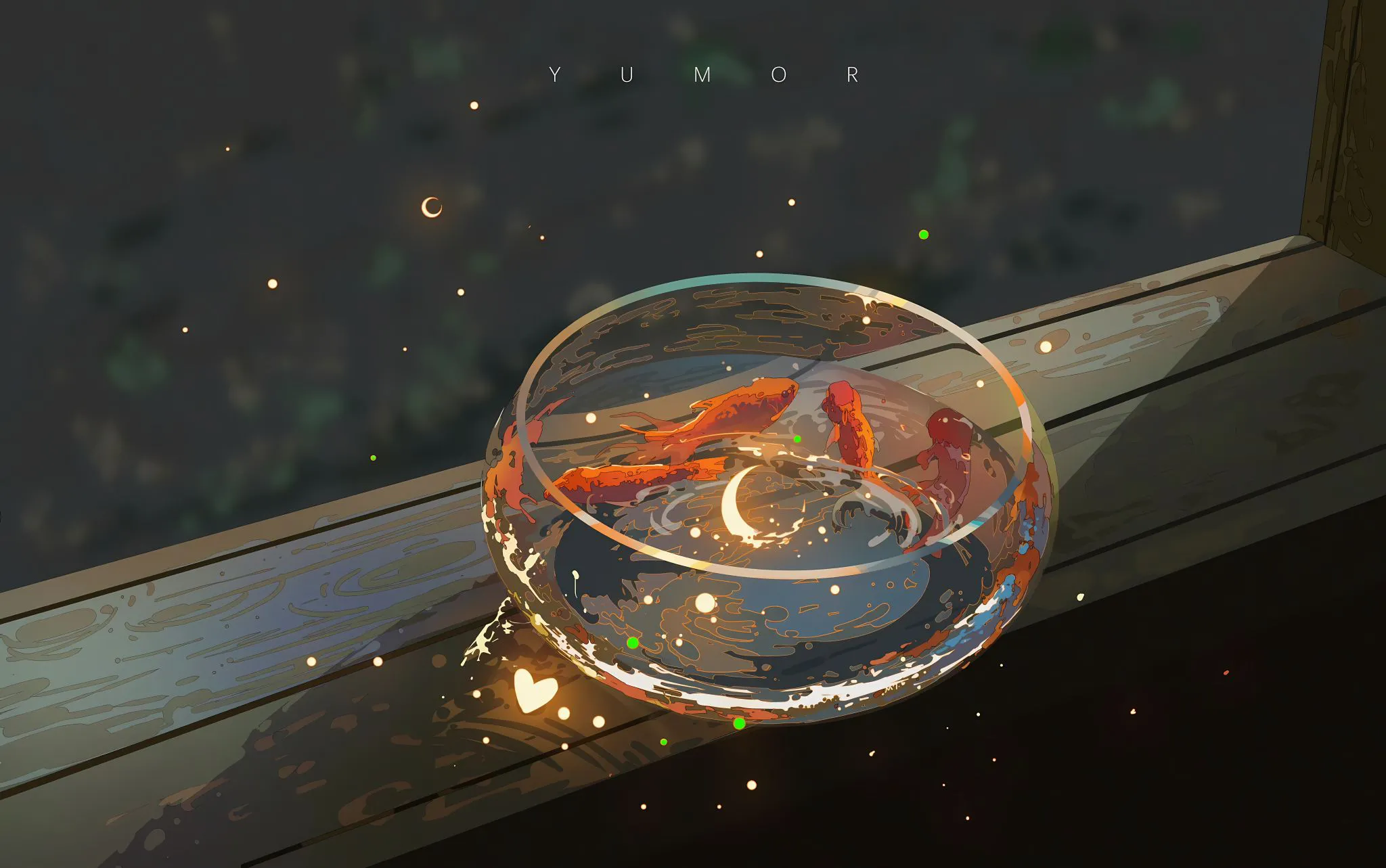 动物 可爱 金鱼 插画 简约 壁纸预览