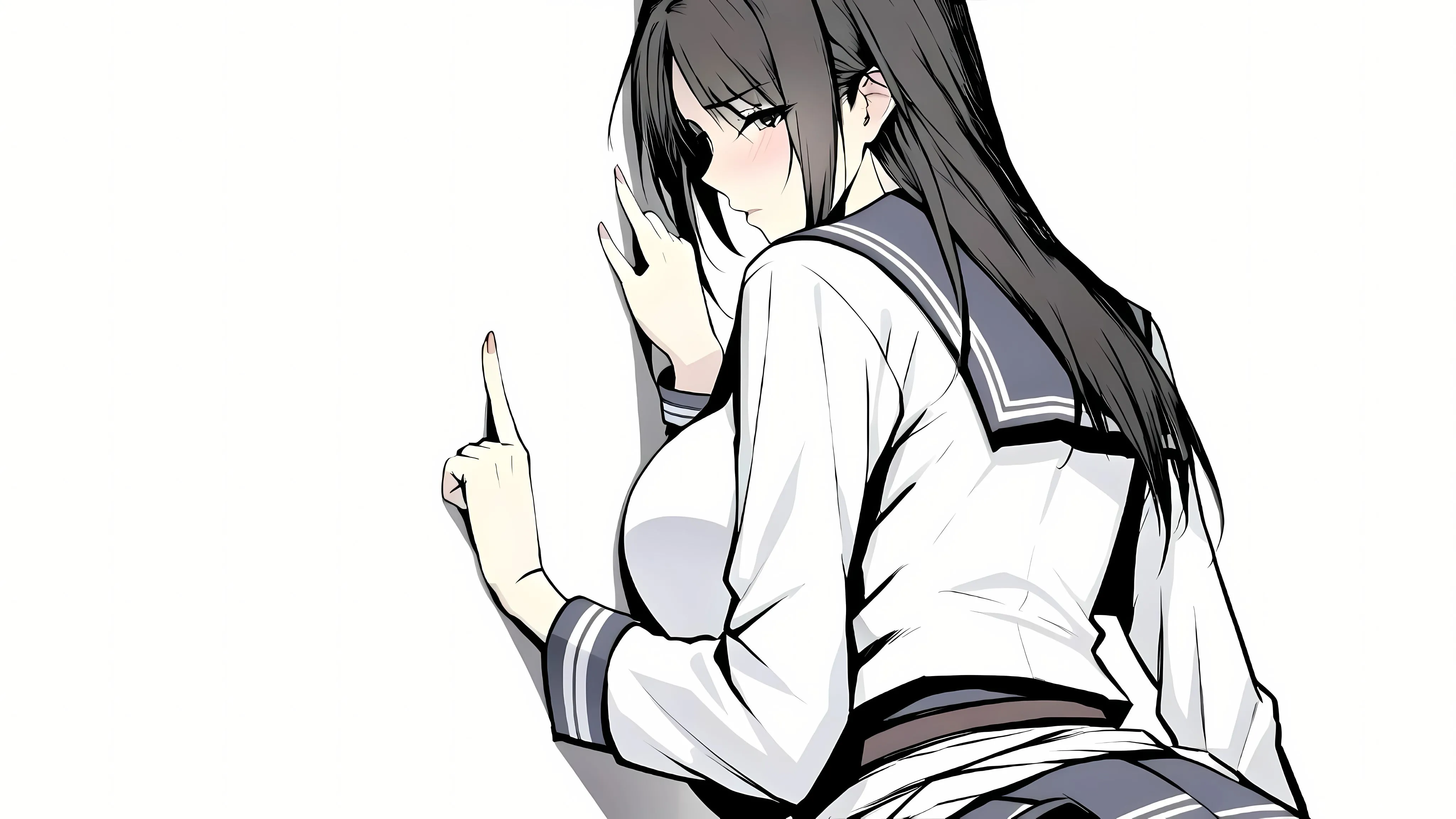 动漫 二次元 害羞 性感 壁纸预览