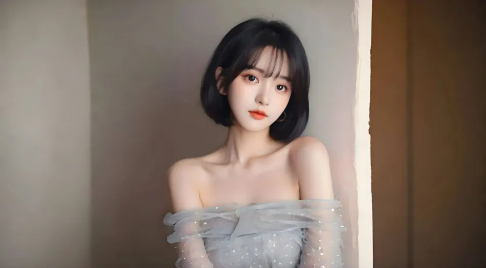 美女(分类),高颜值,短发女孩,甜美,AI 壁纸预览