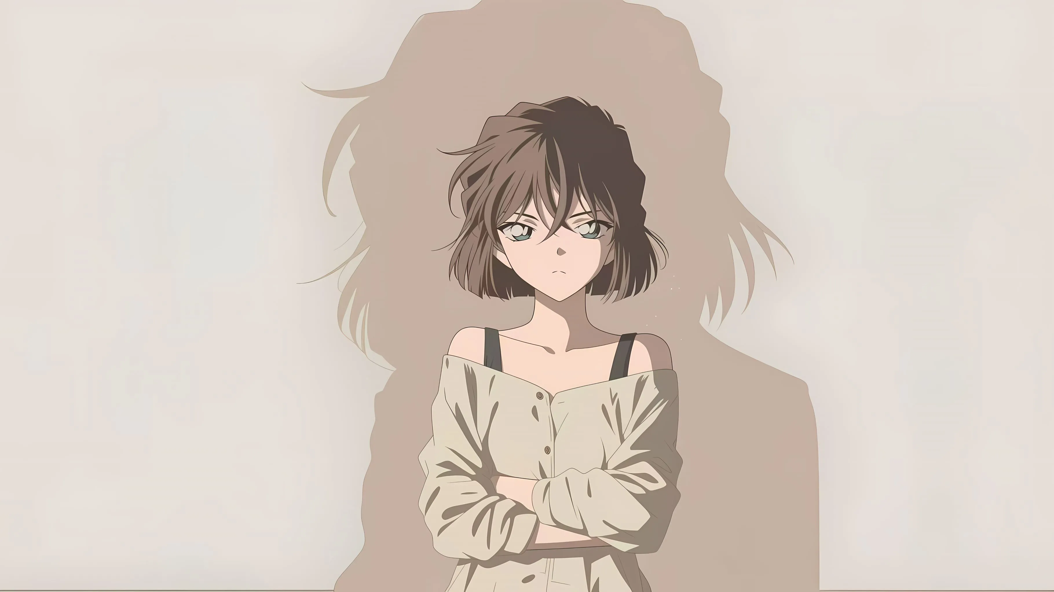 动漫 短发女孩 拽酷 炫酷 壁纸预览