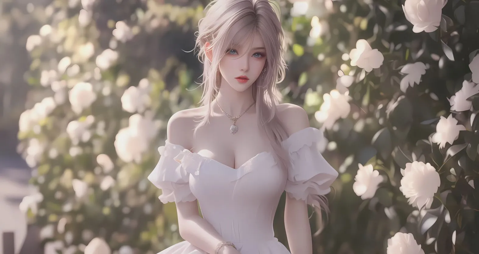 二次元 动漫 AI 花 高颜值 壁纸预览