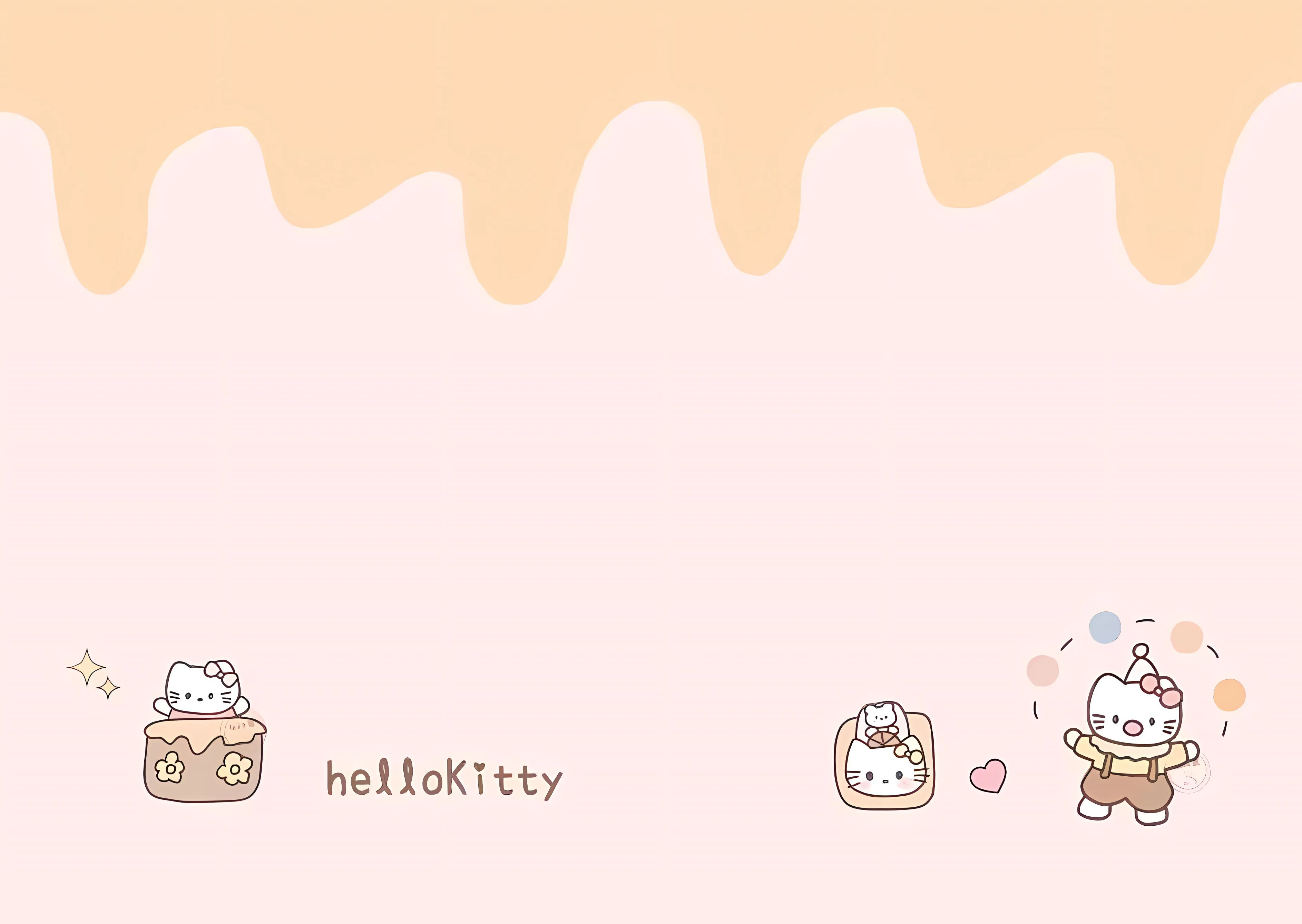 可爱 helloKitty 粉色系 少女心 卡通 壁纸预览