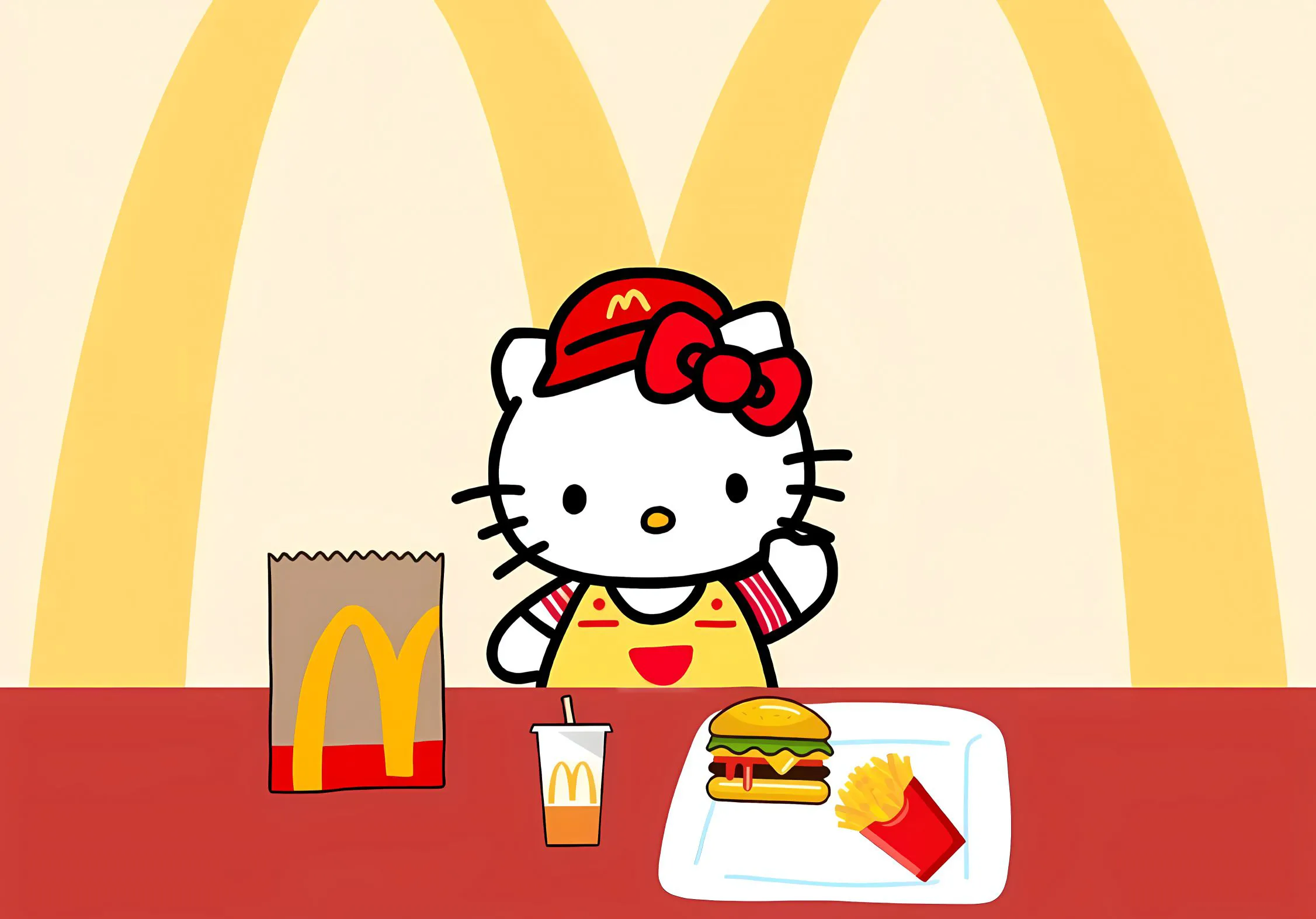 卡通 可爱 helloKitty 麦当劳 打工人 壁纸预览