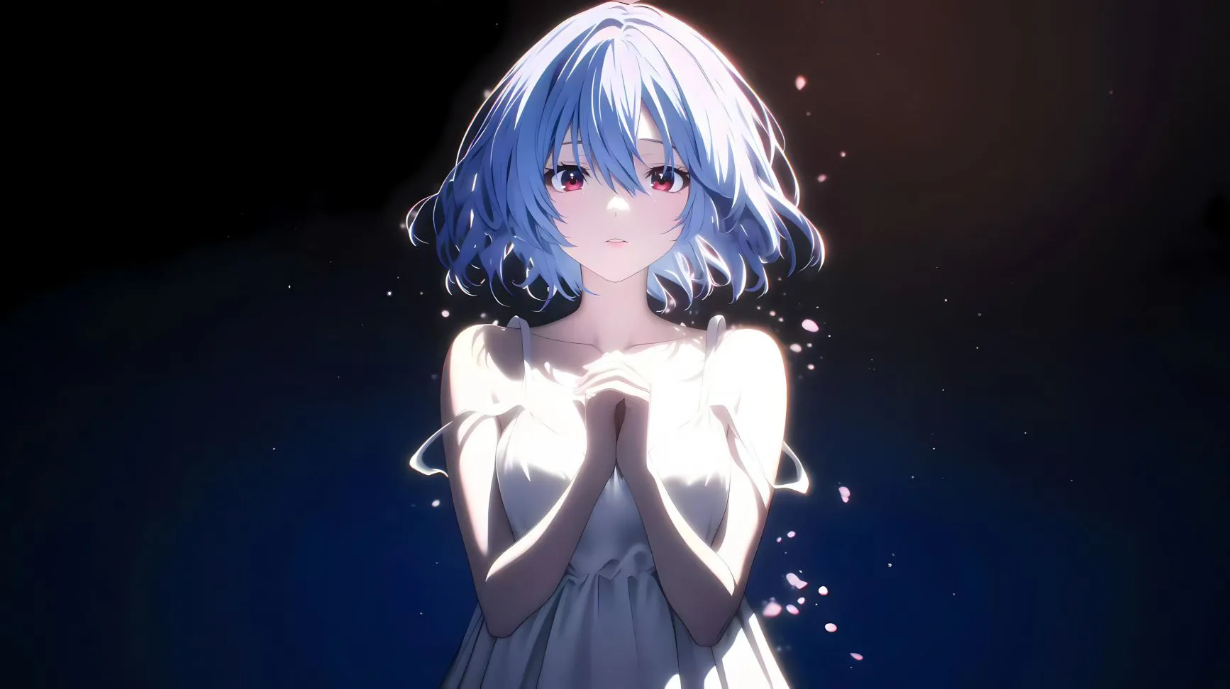 二次元 动漫 动漫少女 黑色 祈愿 壁纸预览