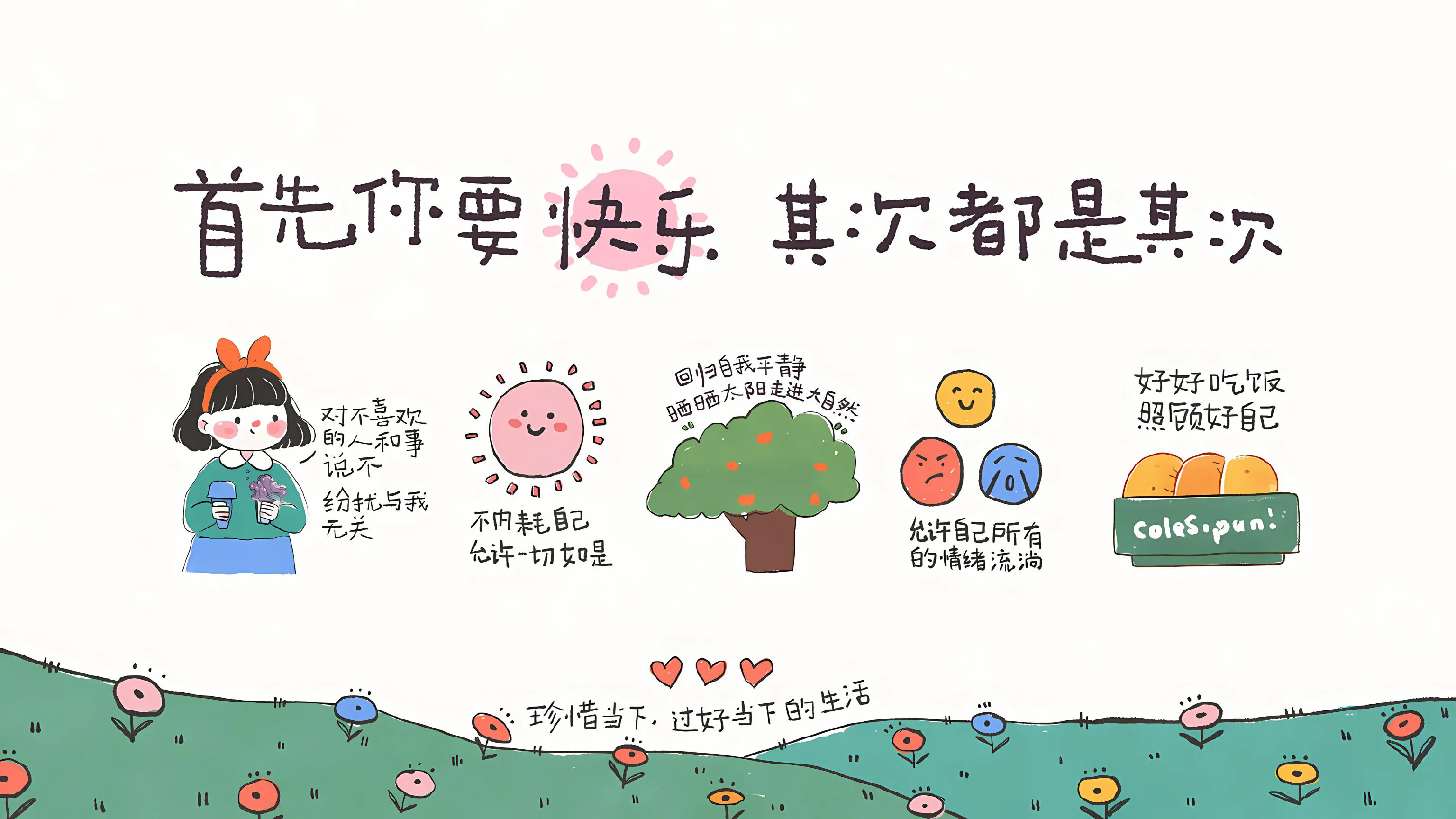 简约 文字 小清新 可爱 插画 壁纸预览
