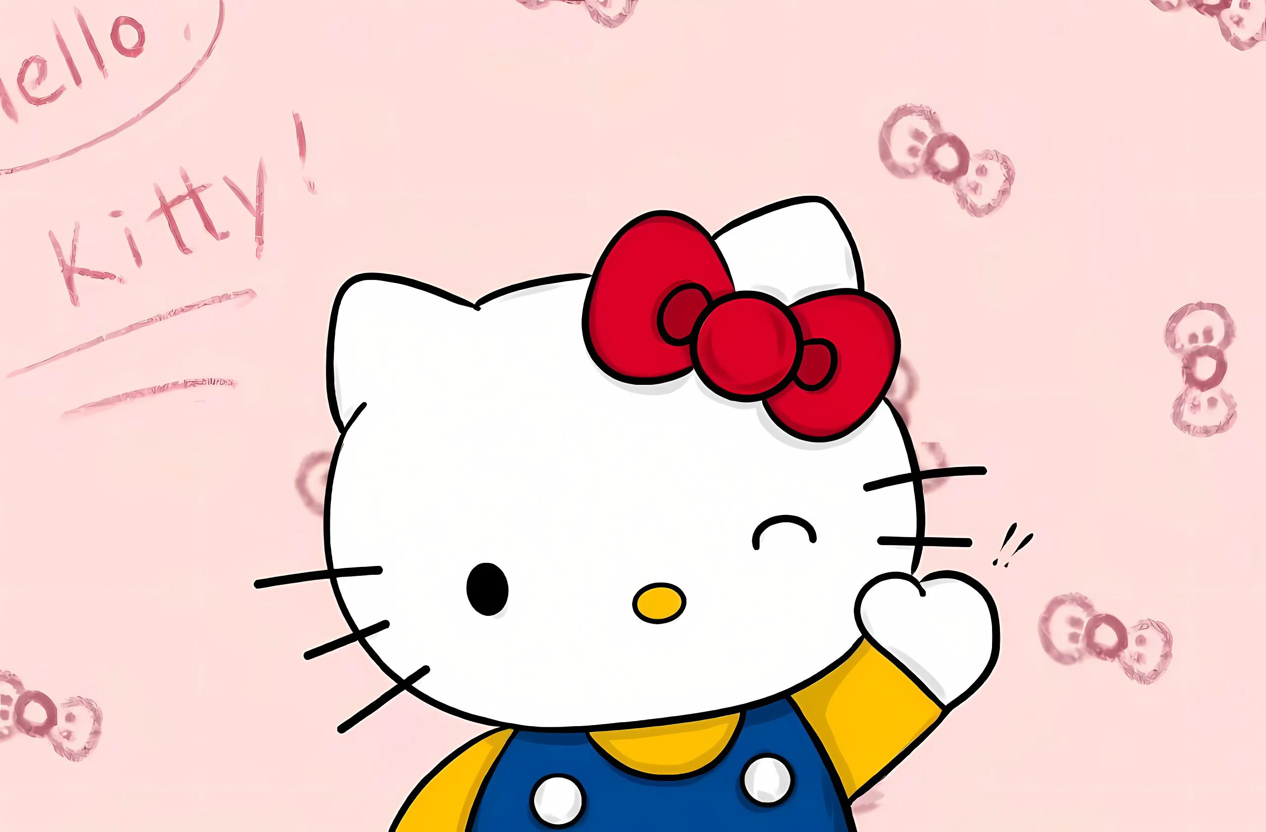 卡通 可爱 helloKitty 粉色系 少女心 壁纸预览