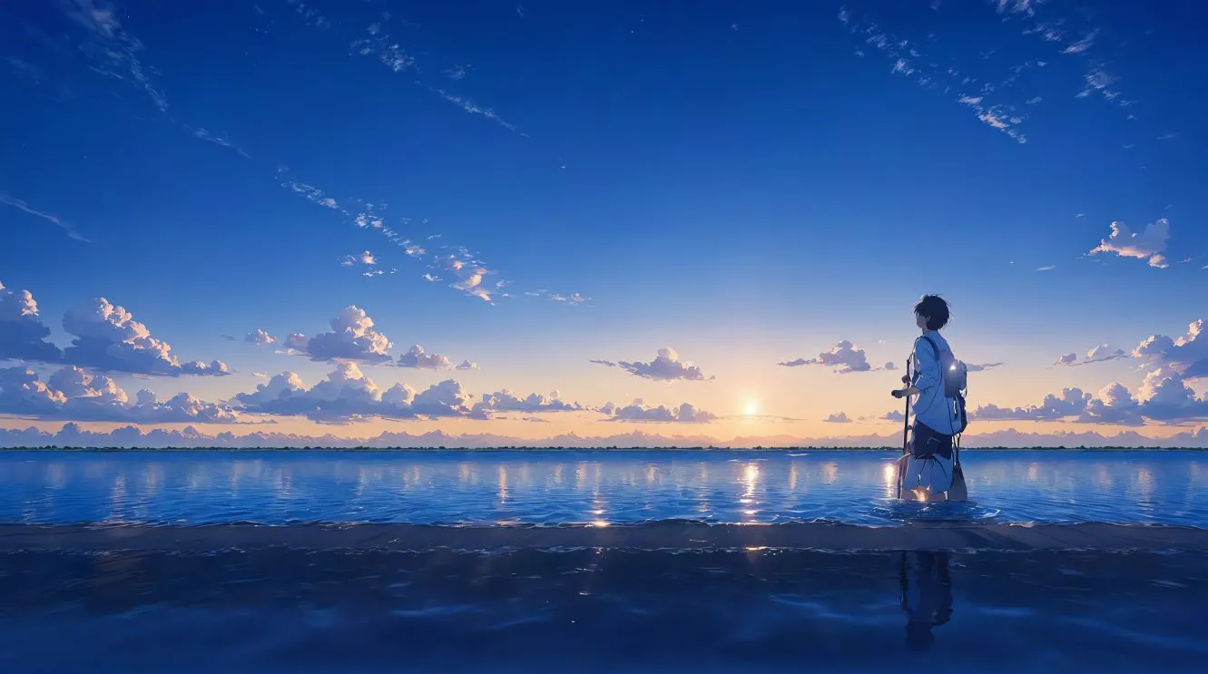 ins风 风景 动漫场景 海 宁静 壁纸预览