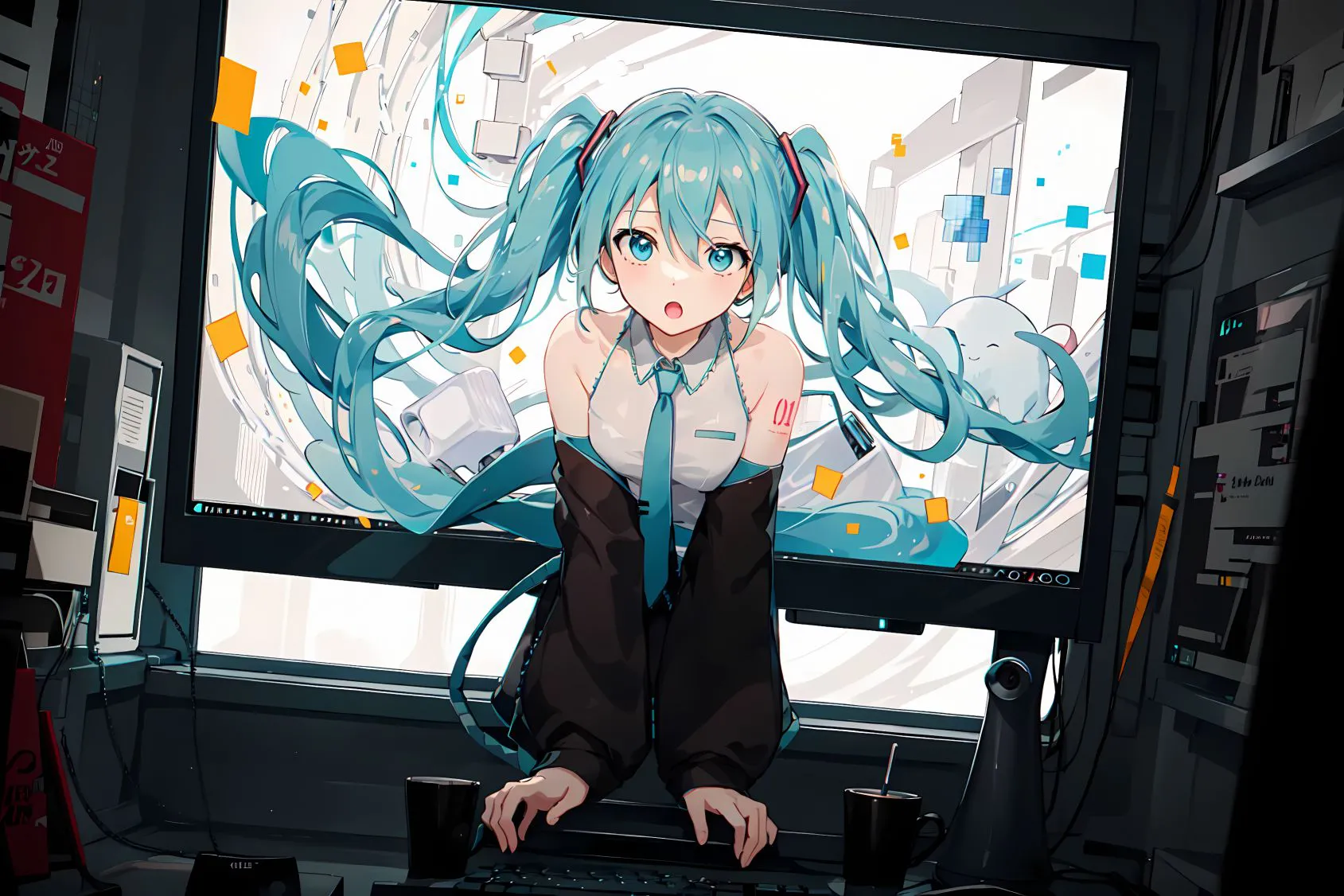 动漫 美人 可爱 初音未来 动漫少女 壁纸预览