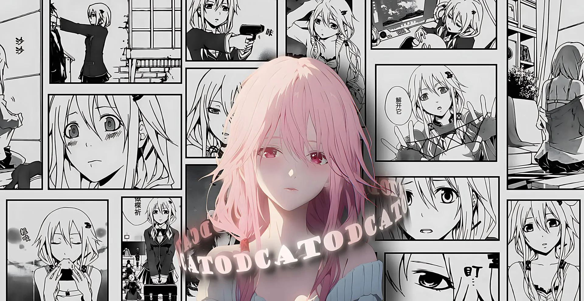 二次元 动漫 粉色 元气少女 漫画 壁纸预览