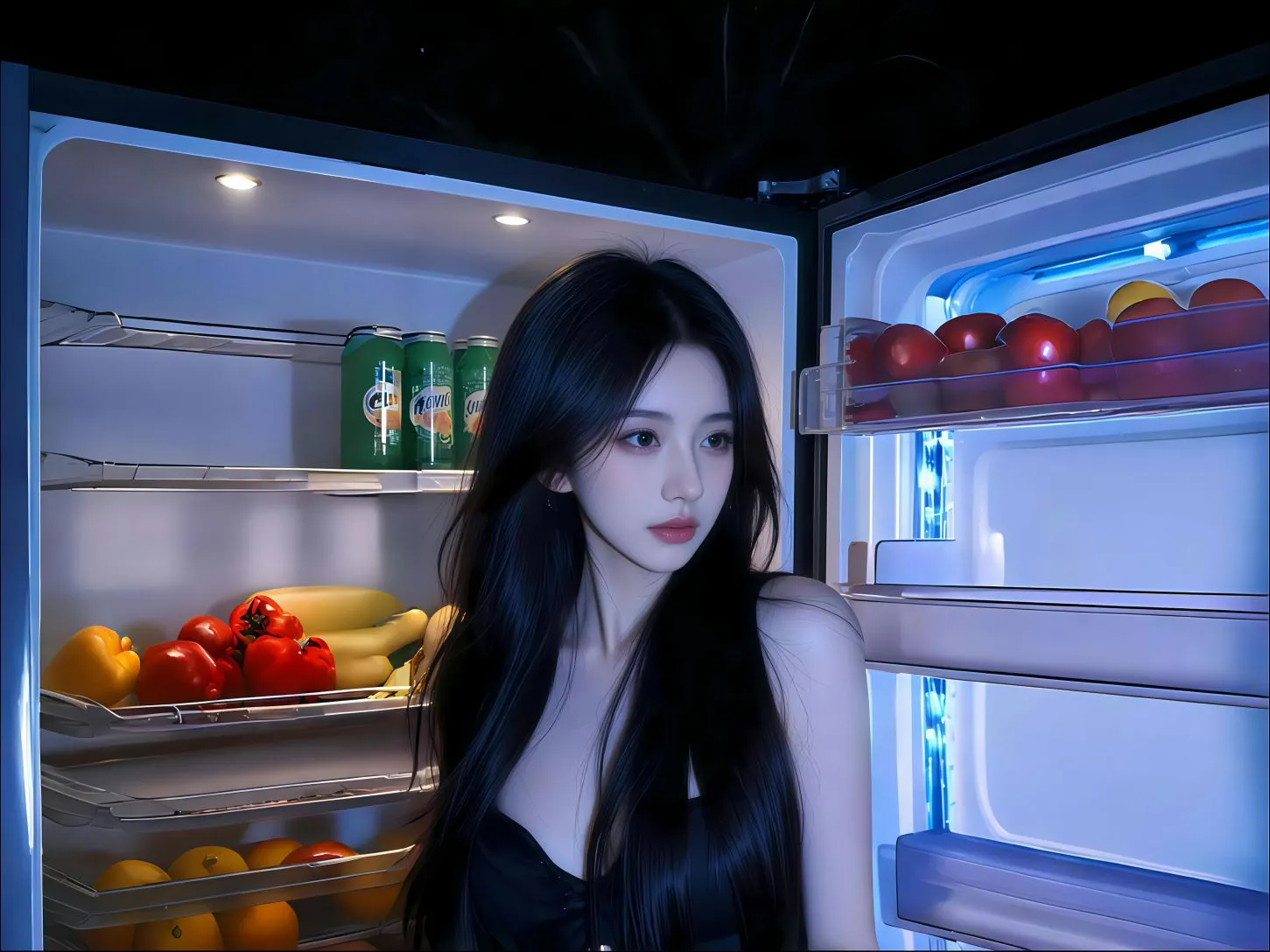 美女 高颜值 写真 氛围 好看 夜晚 壁纸预览