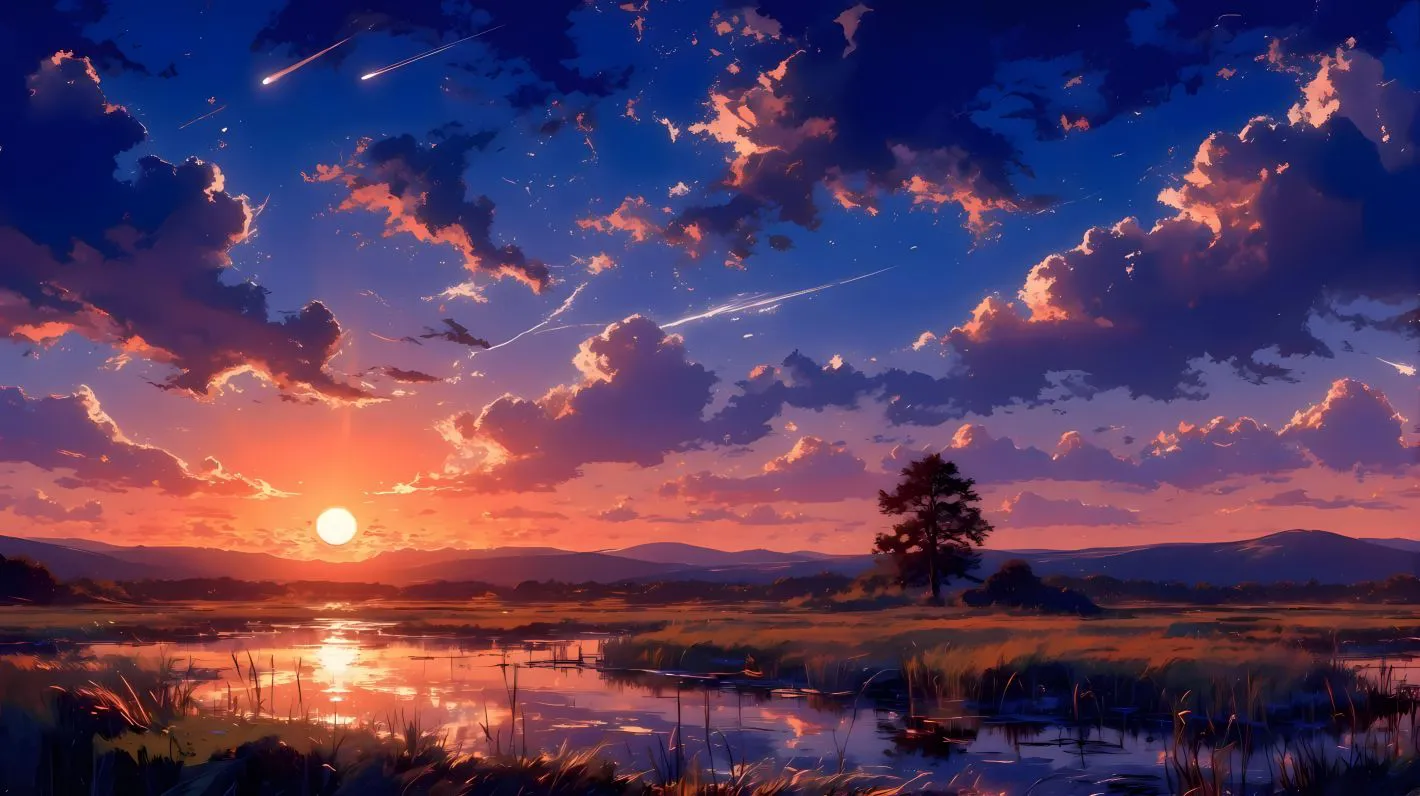 ins风 夕阳 天空 好看 壁纸预览