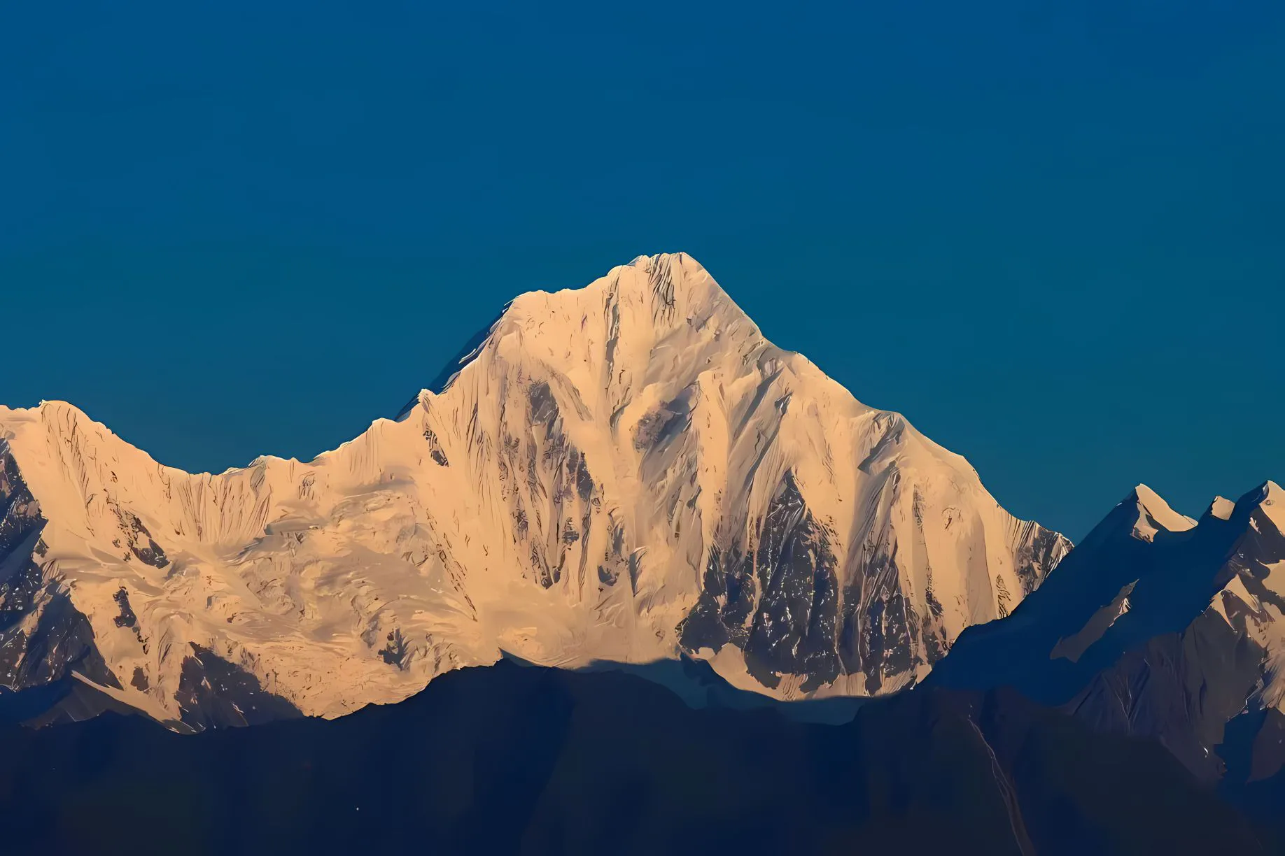 ins风 风景 山坡 雪山 简约 壁纸预览