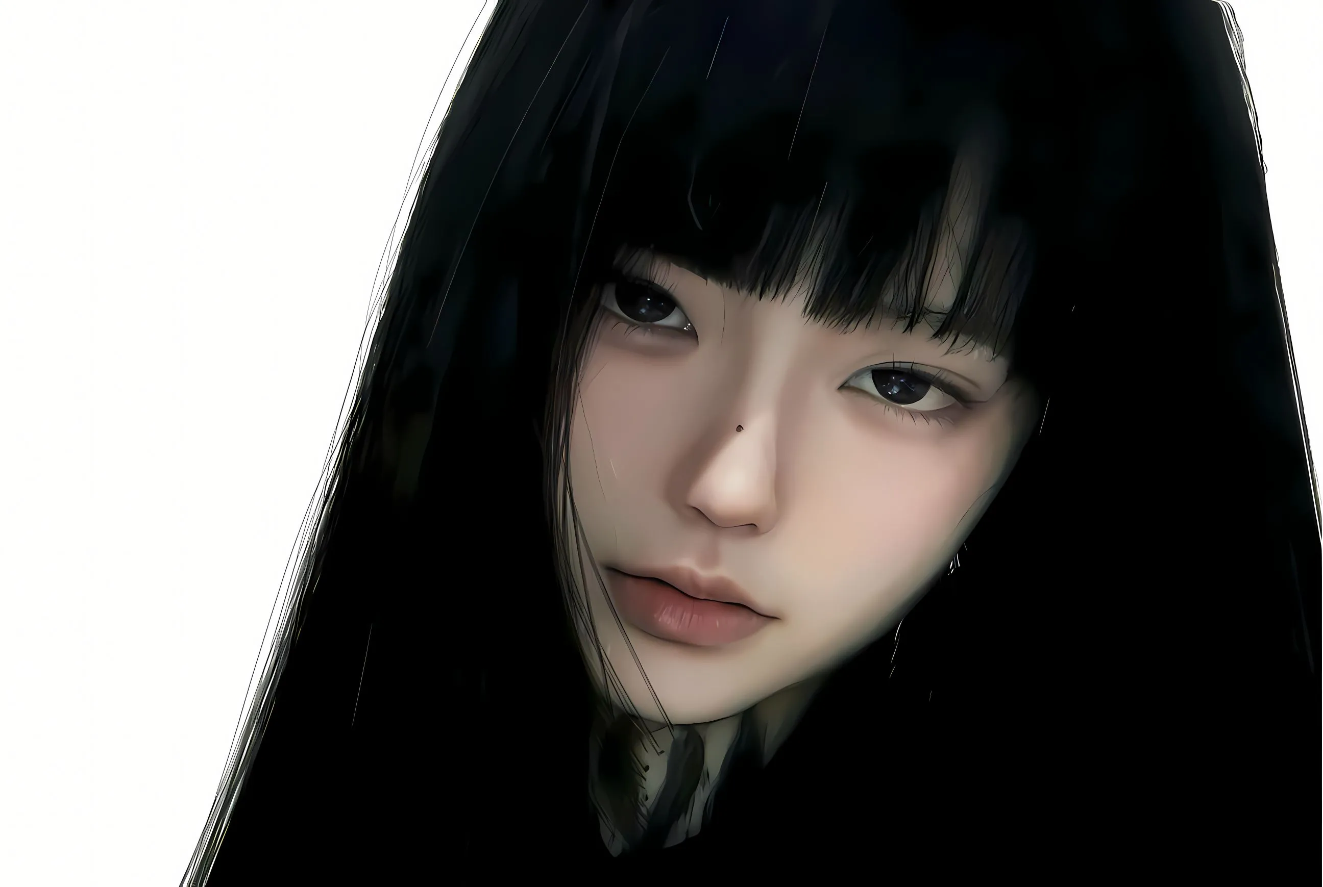 写真 黑发少女 高颜值 美人 美女 壁纸预览